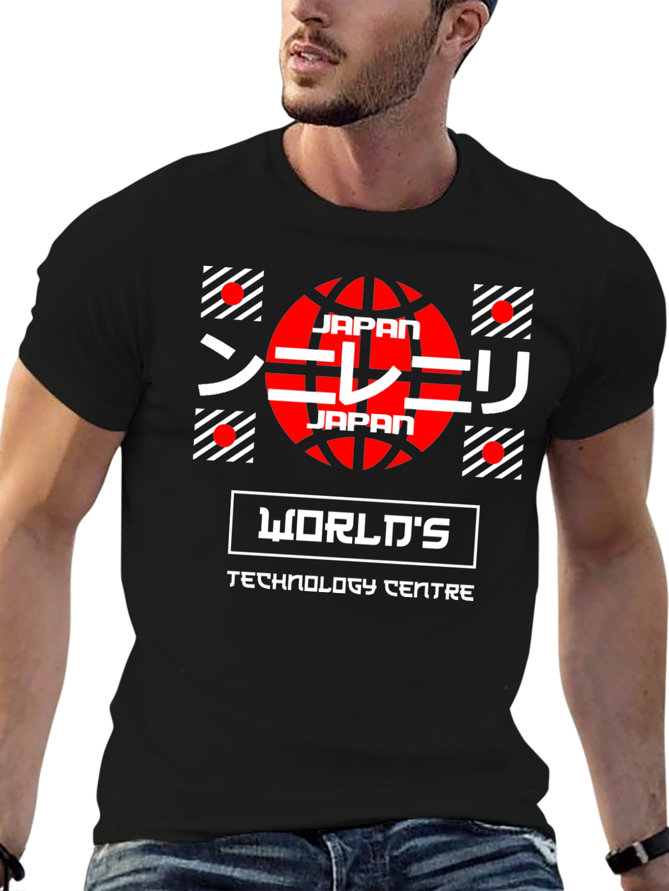 Japan Worlds Tech Center Graphic T-Shirt