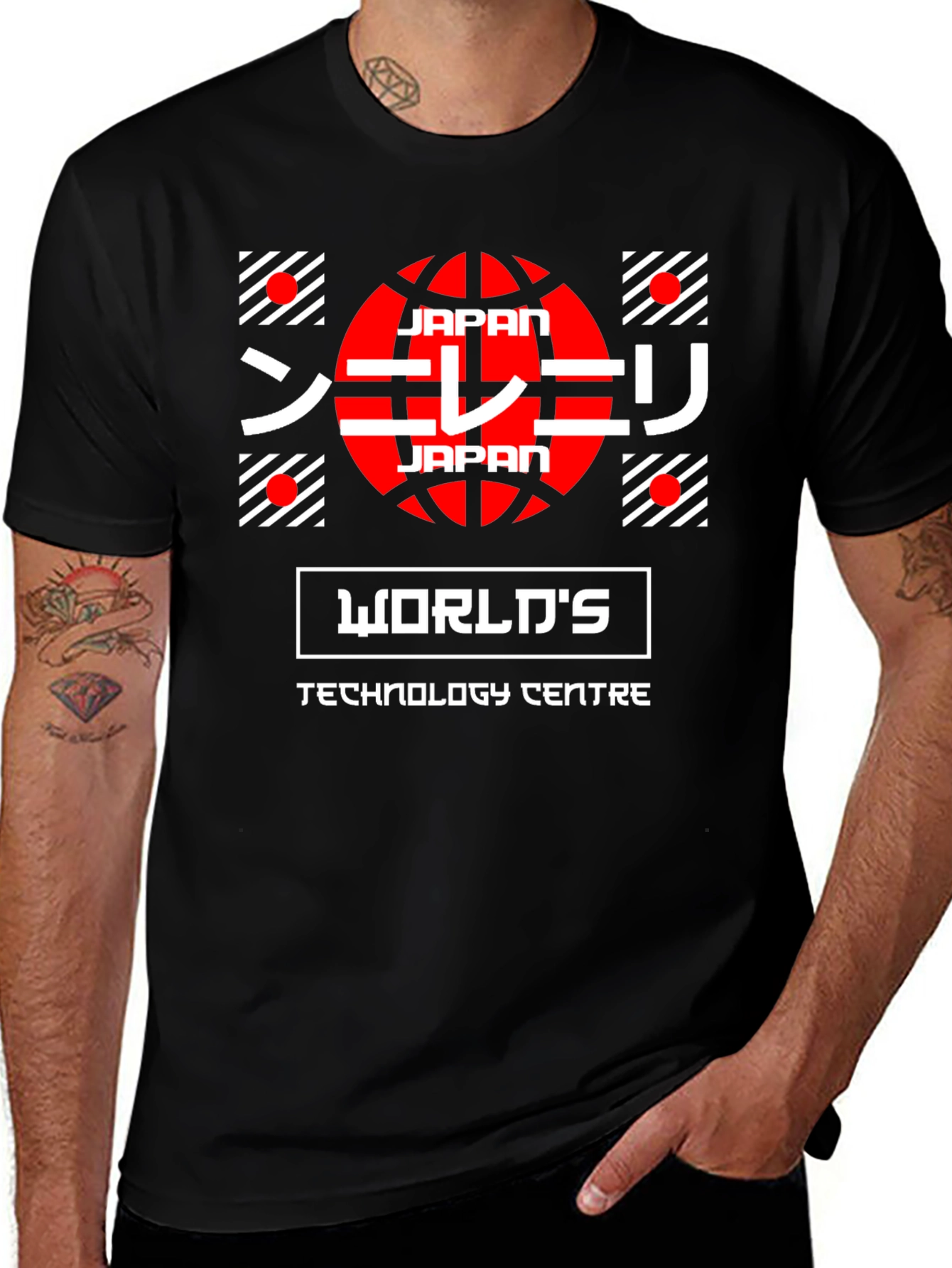 Japan Worlds Tech Center Graphic T-Shirt