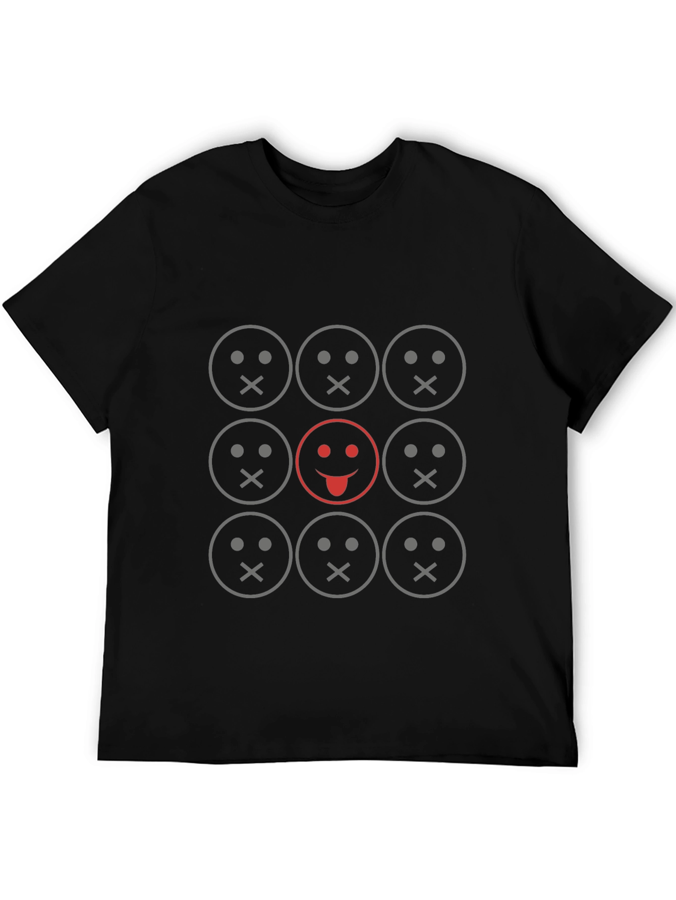 Unique Smiley Face Graphic Tee