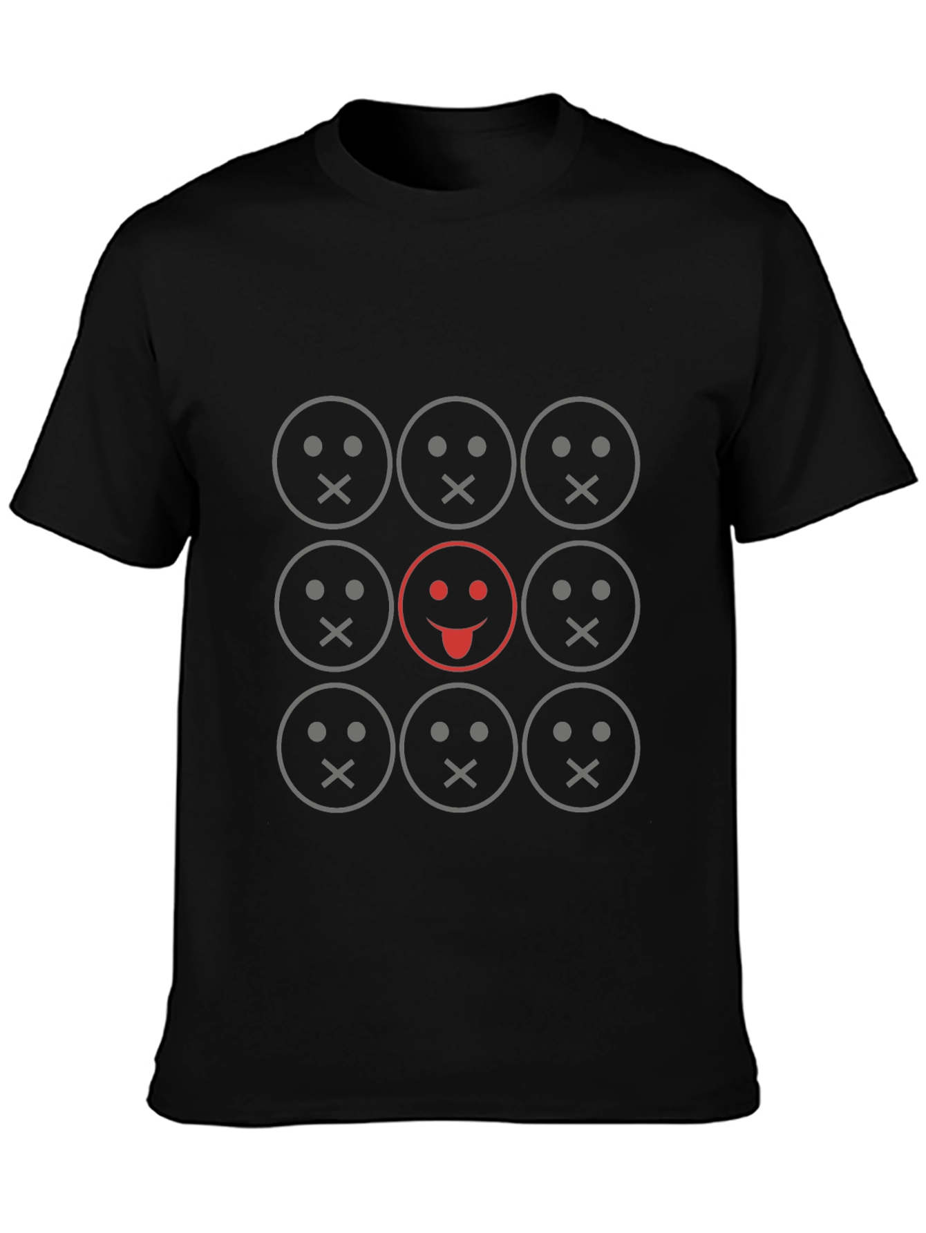 Unique Smiley Face Graphic Tee