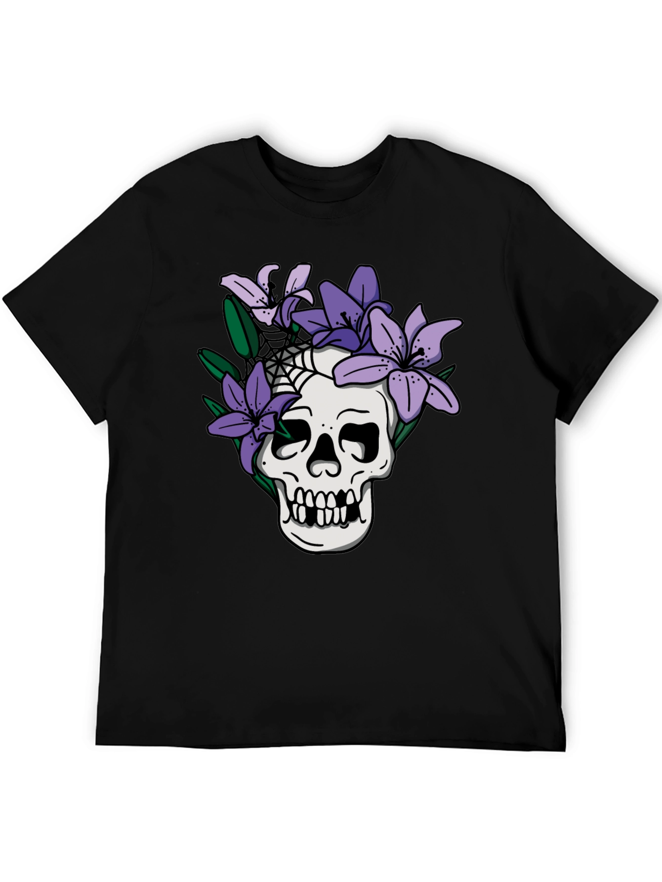 Skull & Lilies Graphic Tee