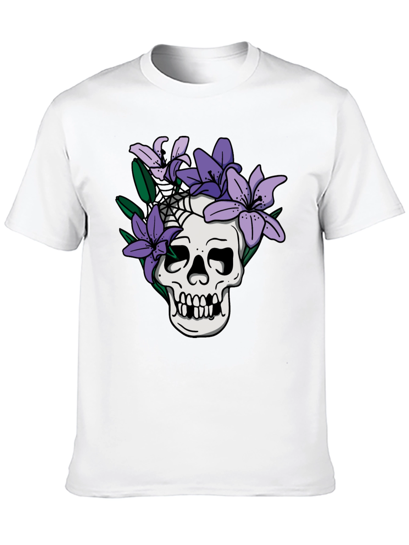 Skull & Lilies Graphic Tee