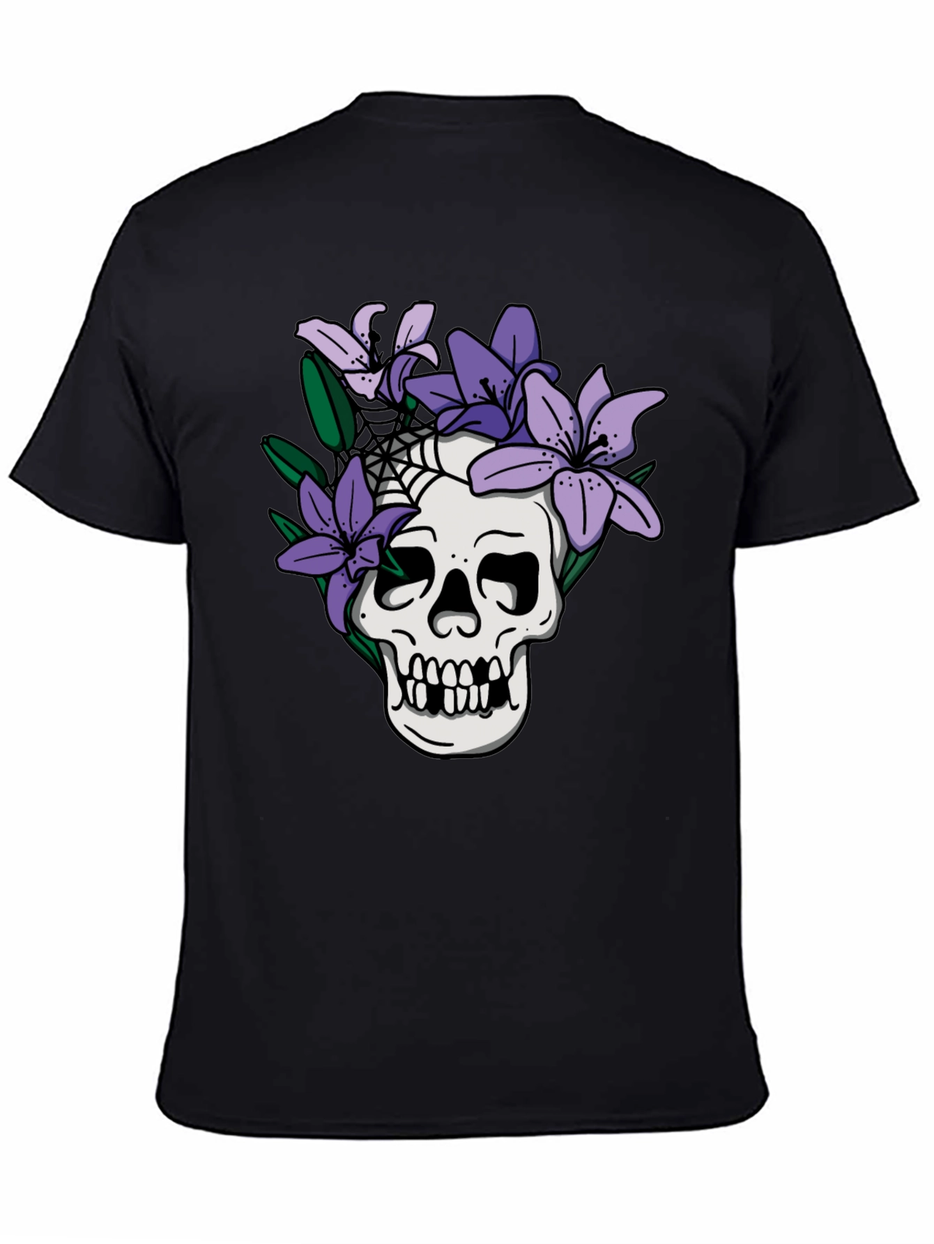 Skull & Lilies Graphic Tee