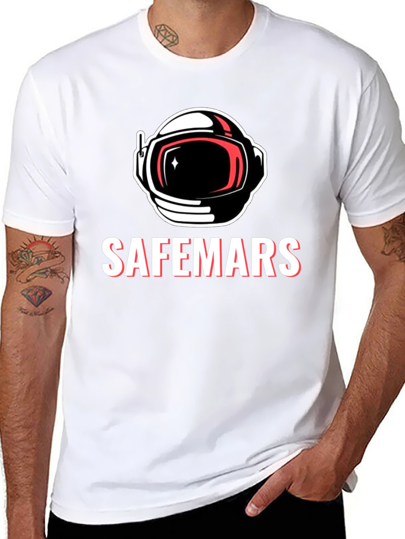 SafeMars Astronaut Graphic T-Shirt