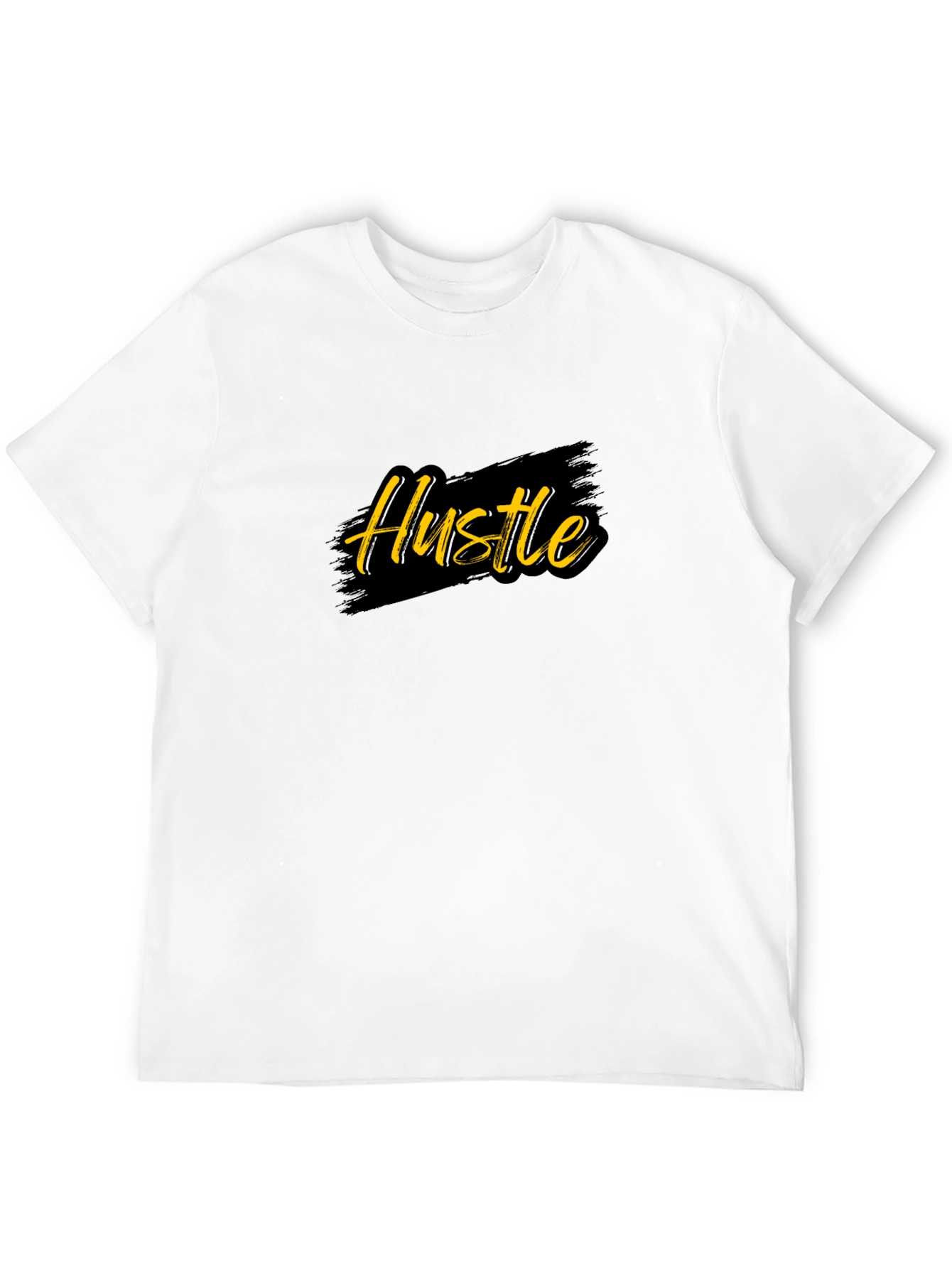 Mens Black Hustle Graphic T-Shirt