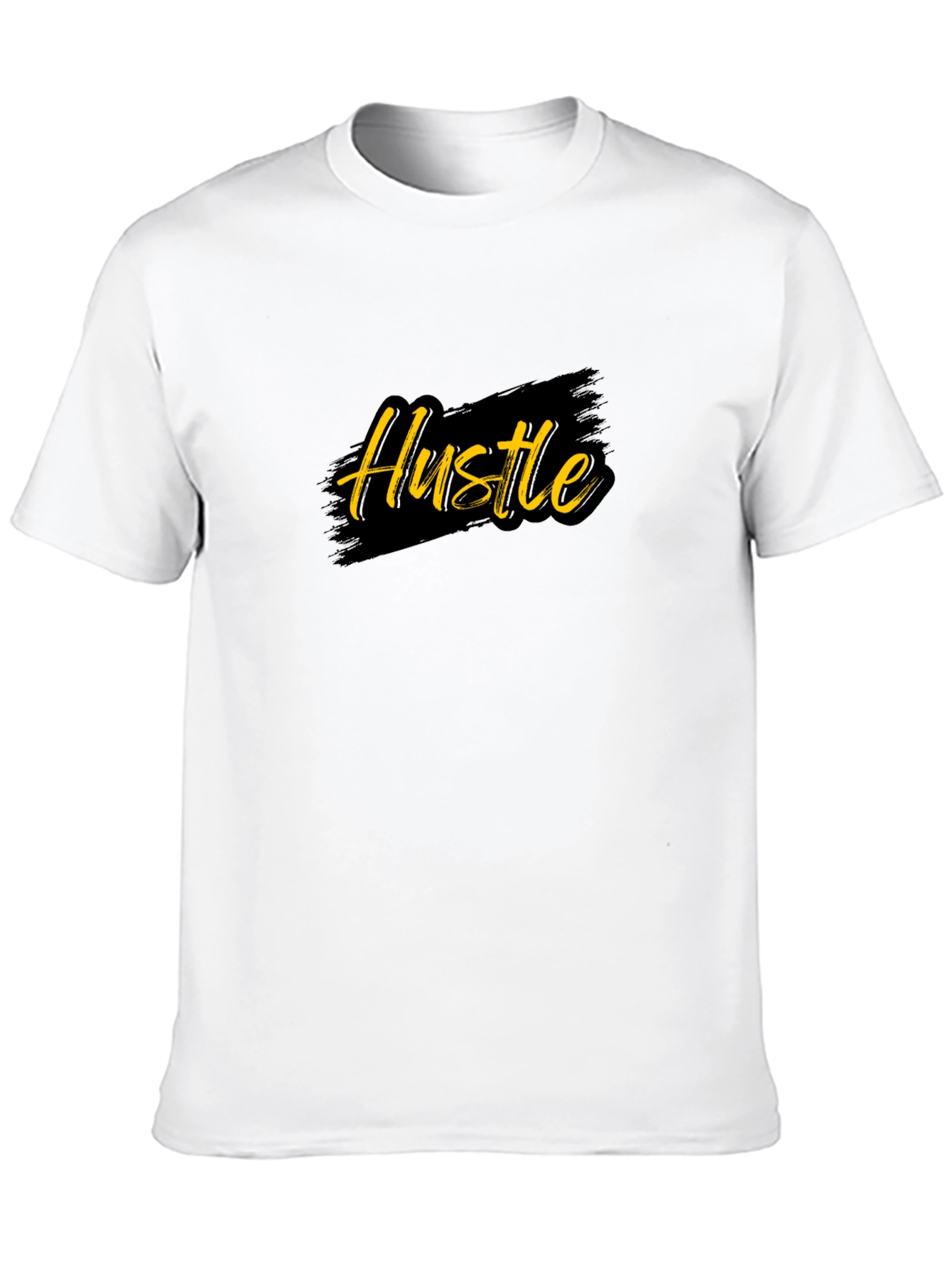Mens Black Hustle Graphic T-Shirt