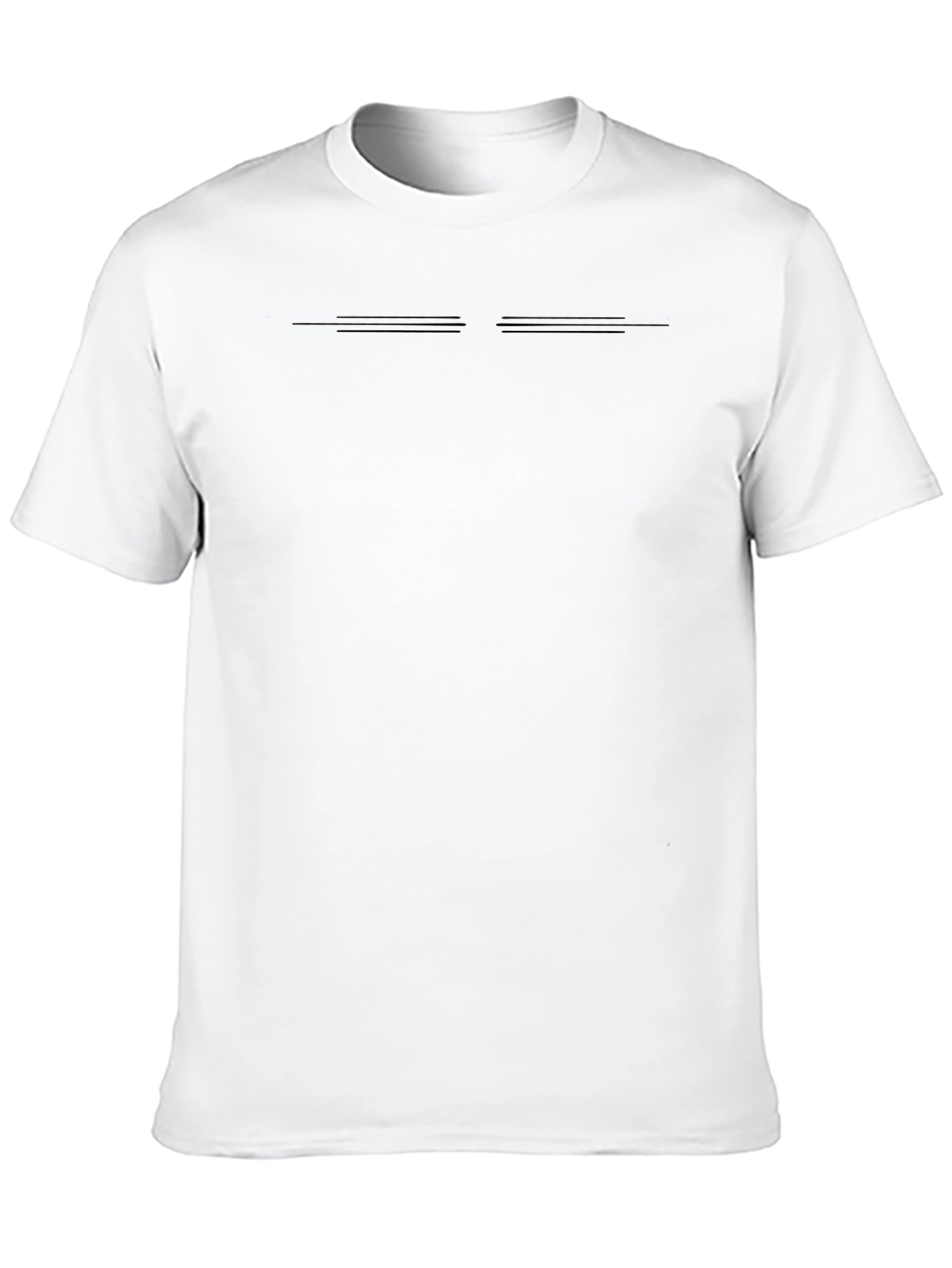 Mens Classic Black Crew Neck T-Shirt