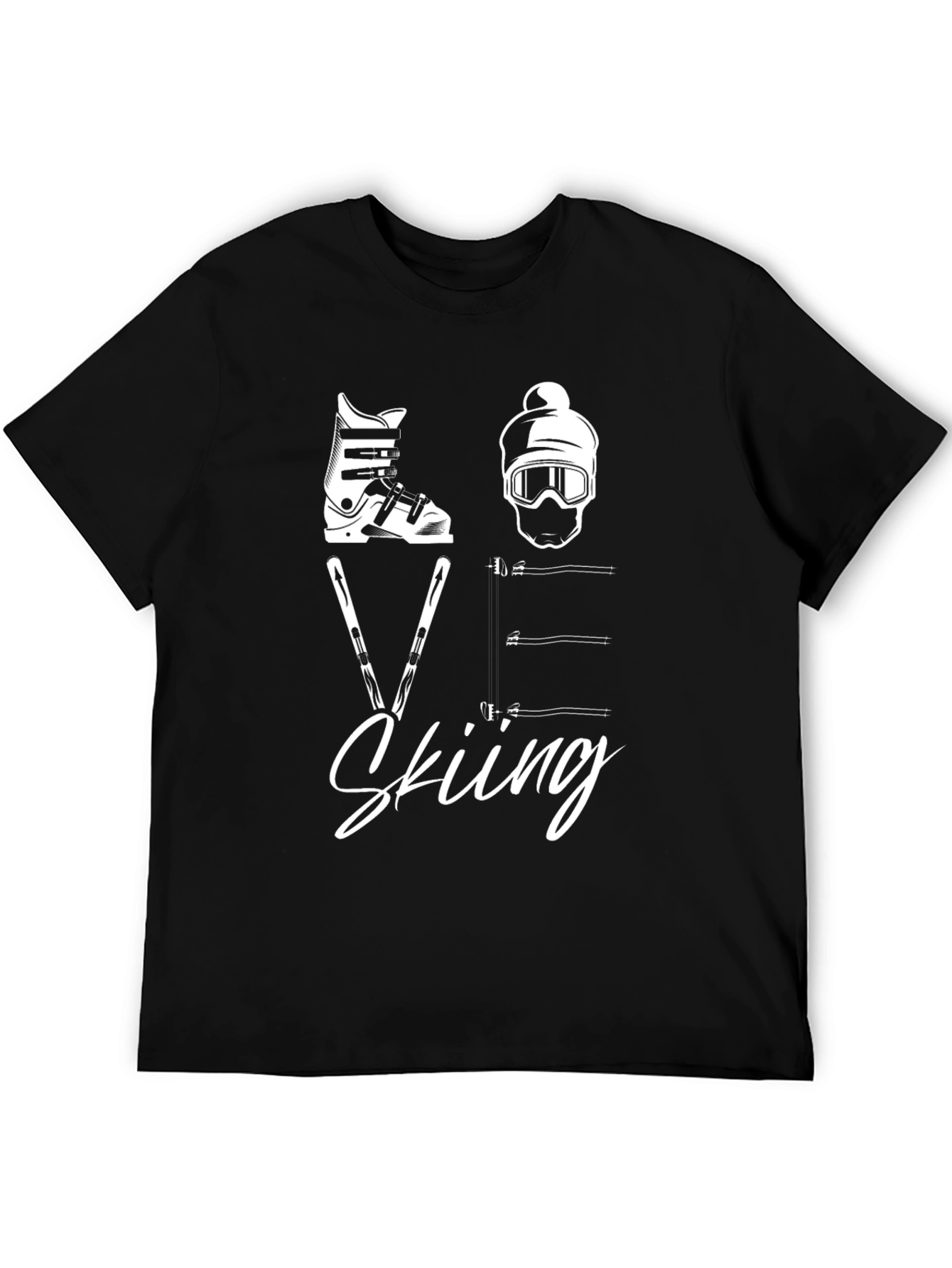 Skiing T-Shirt - Winter Sports Graphic Tee