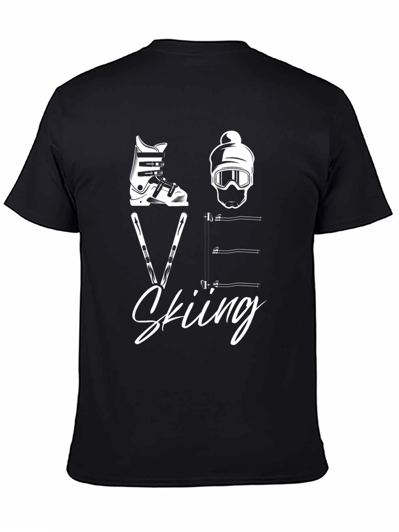Skiing T-Shirt - Winter Sports Graphic Tee
