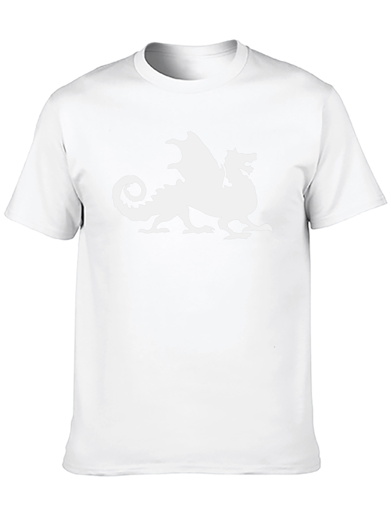 Dragon Graphic Tee - Black Cotton Blend T-Shirt