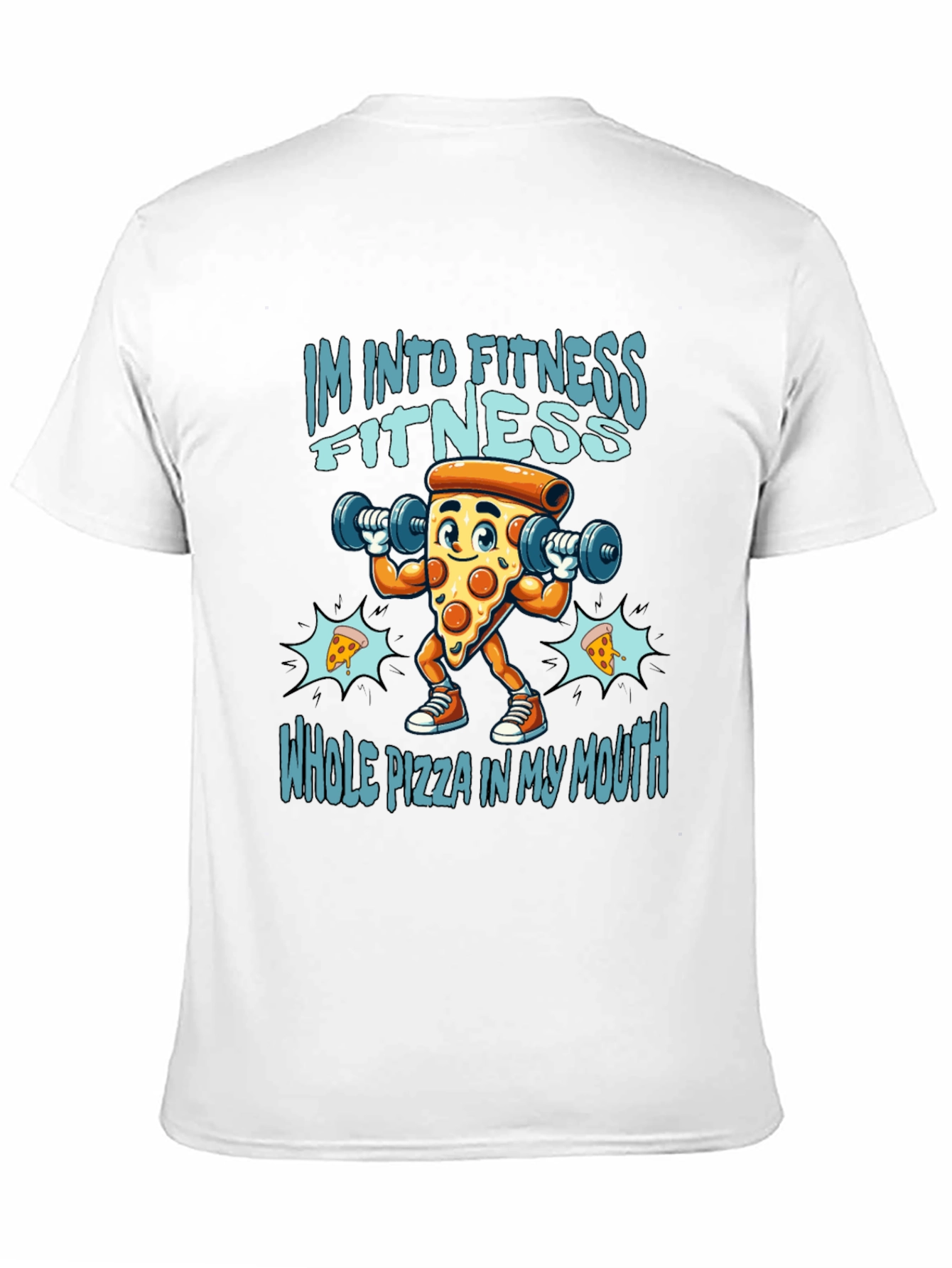 Fitness Pizza T-Shirt - Funny Workout Tee