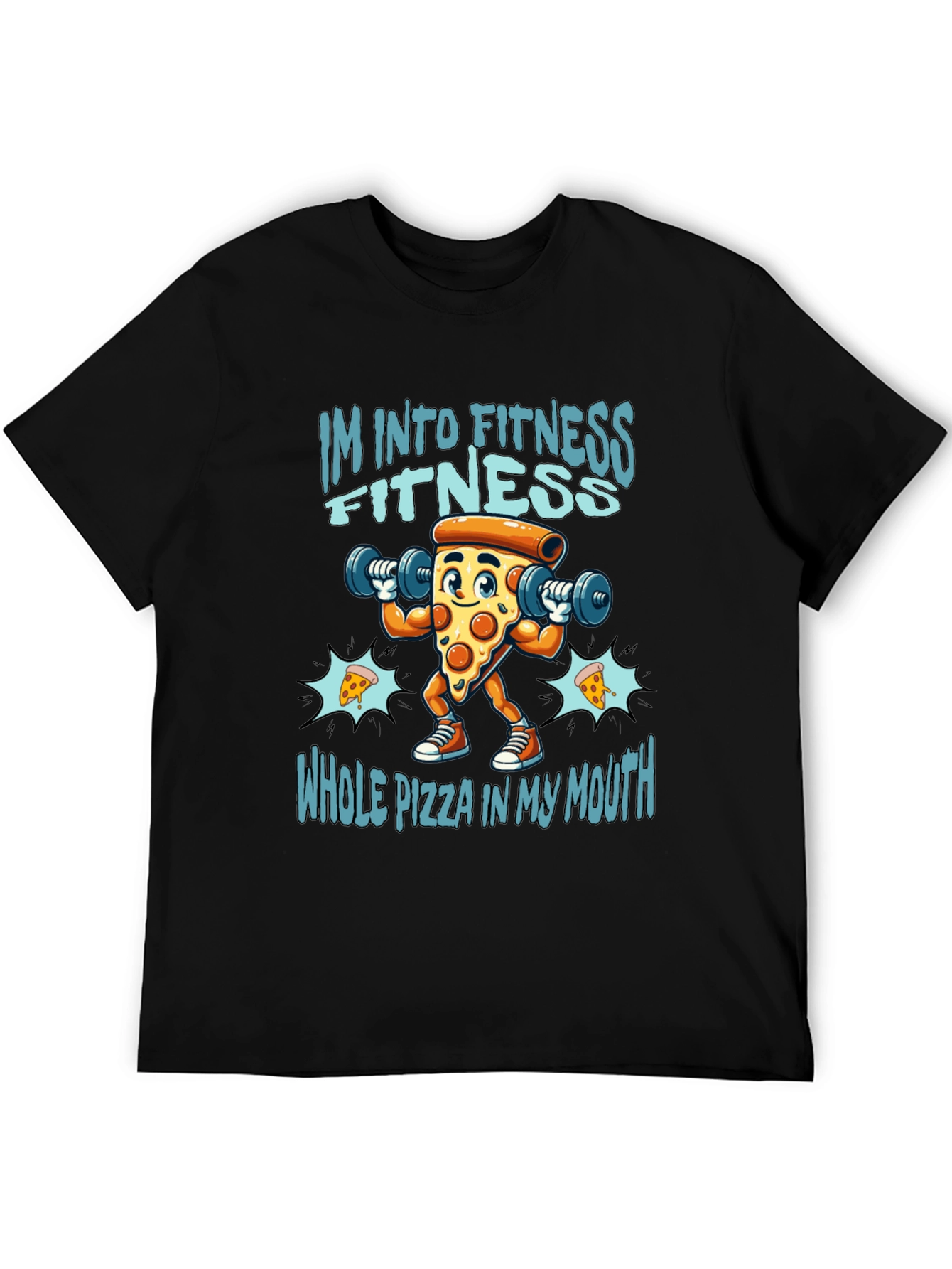Fitness Pizza T-Shirt - Funny Workout Tee