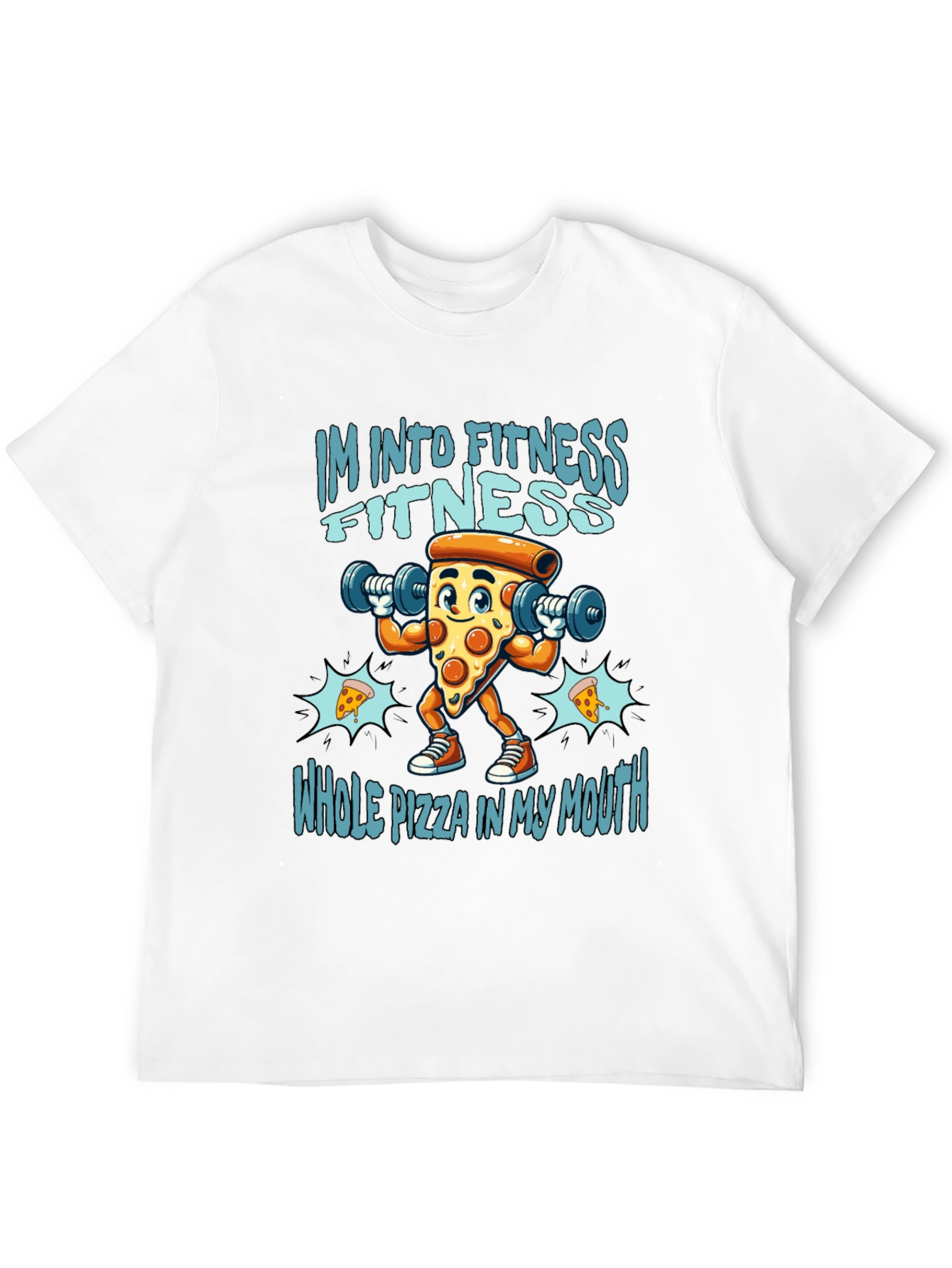 Fitness Pizza T-Shirt - Funny Workout Tee