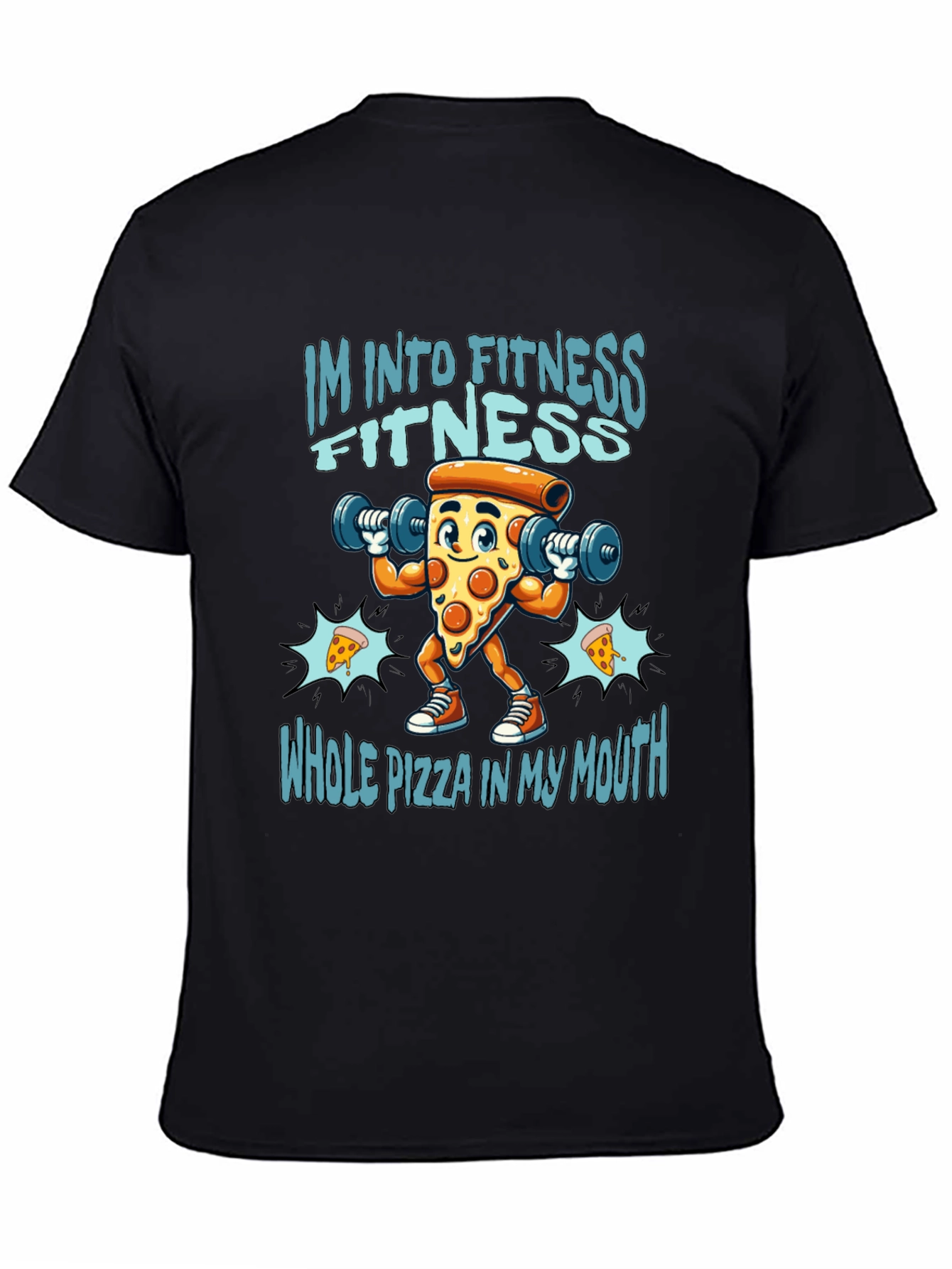 Fitness Pizza T-Shirt - Funny Workout Tee