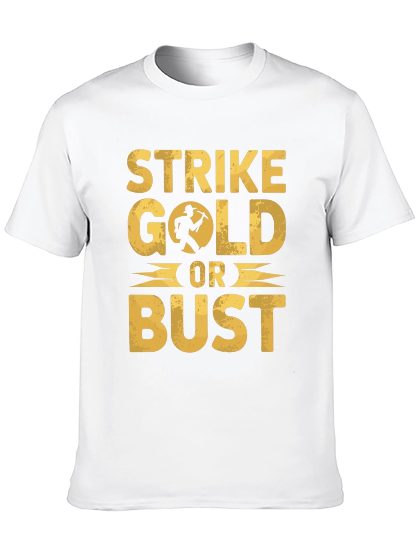 Strike Gold Or Bust Graphic T-Shirt - Black