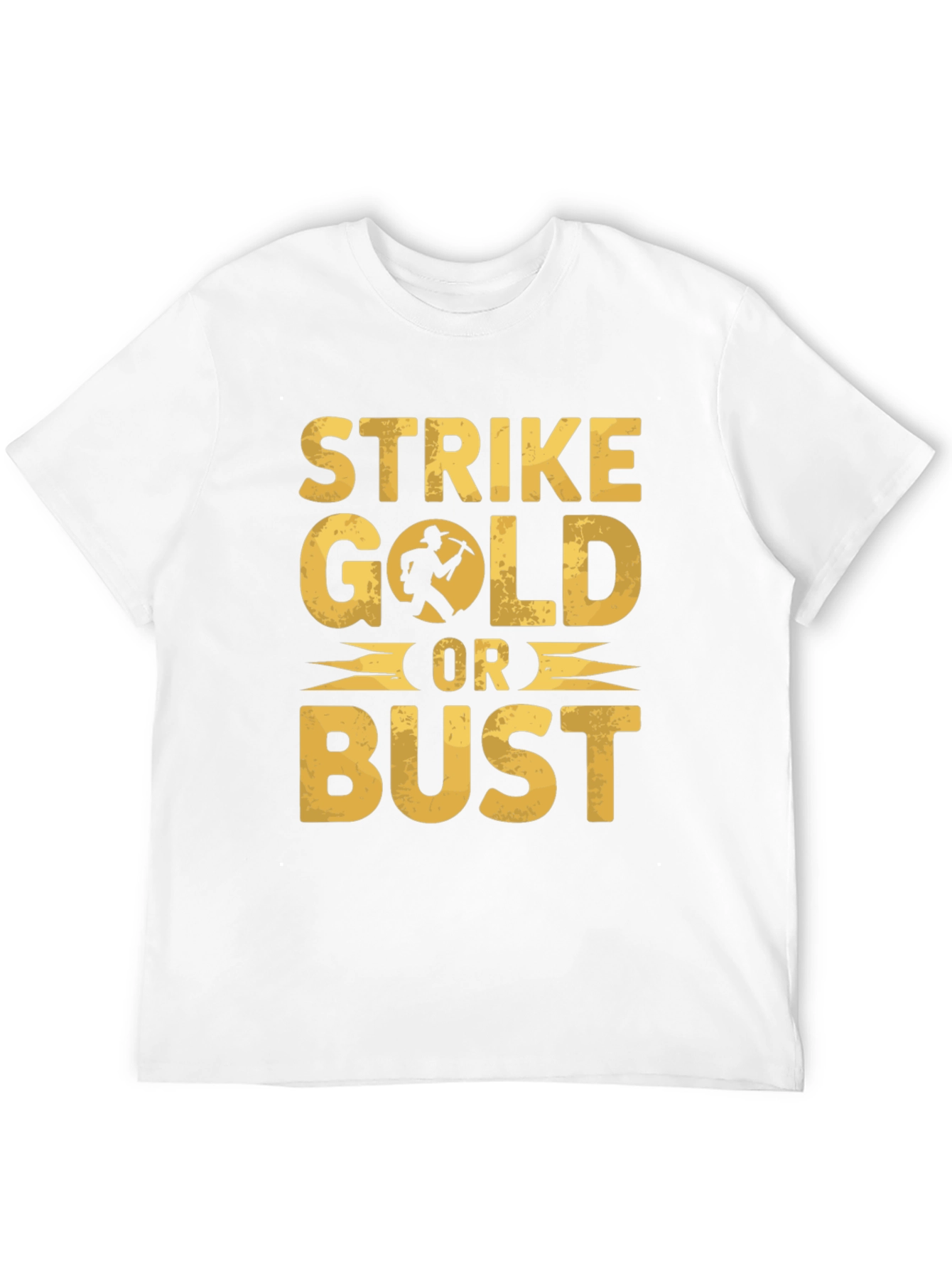Strike Gold Or Bust Graphic T-Shirt - Black