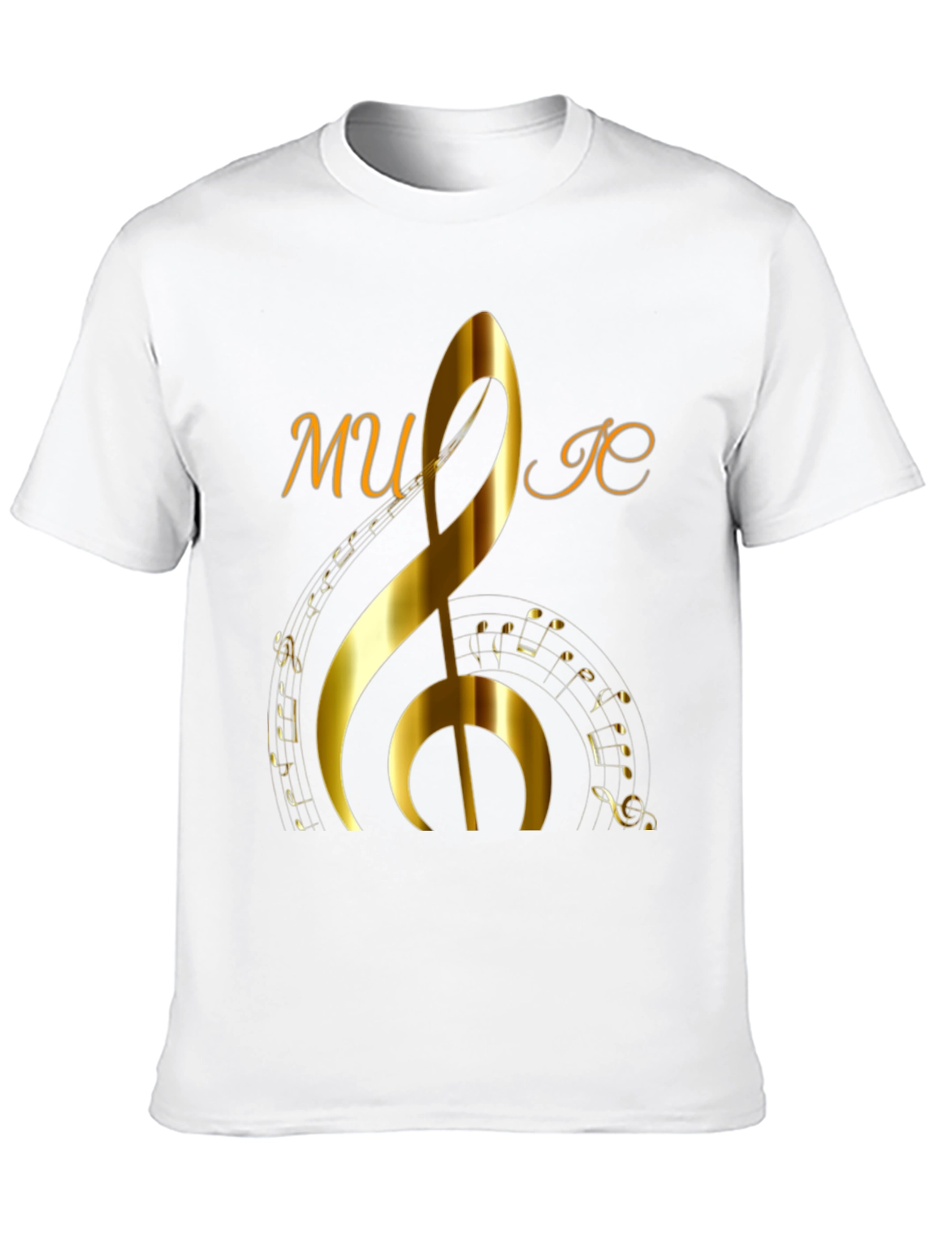 Music Note Graphic Print T-Shirt