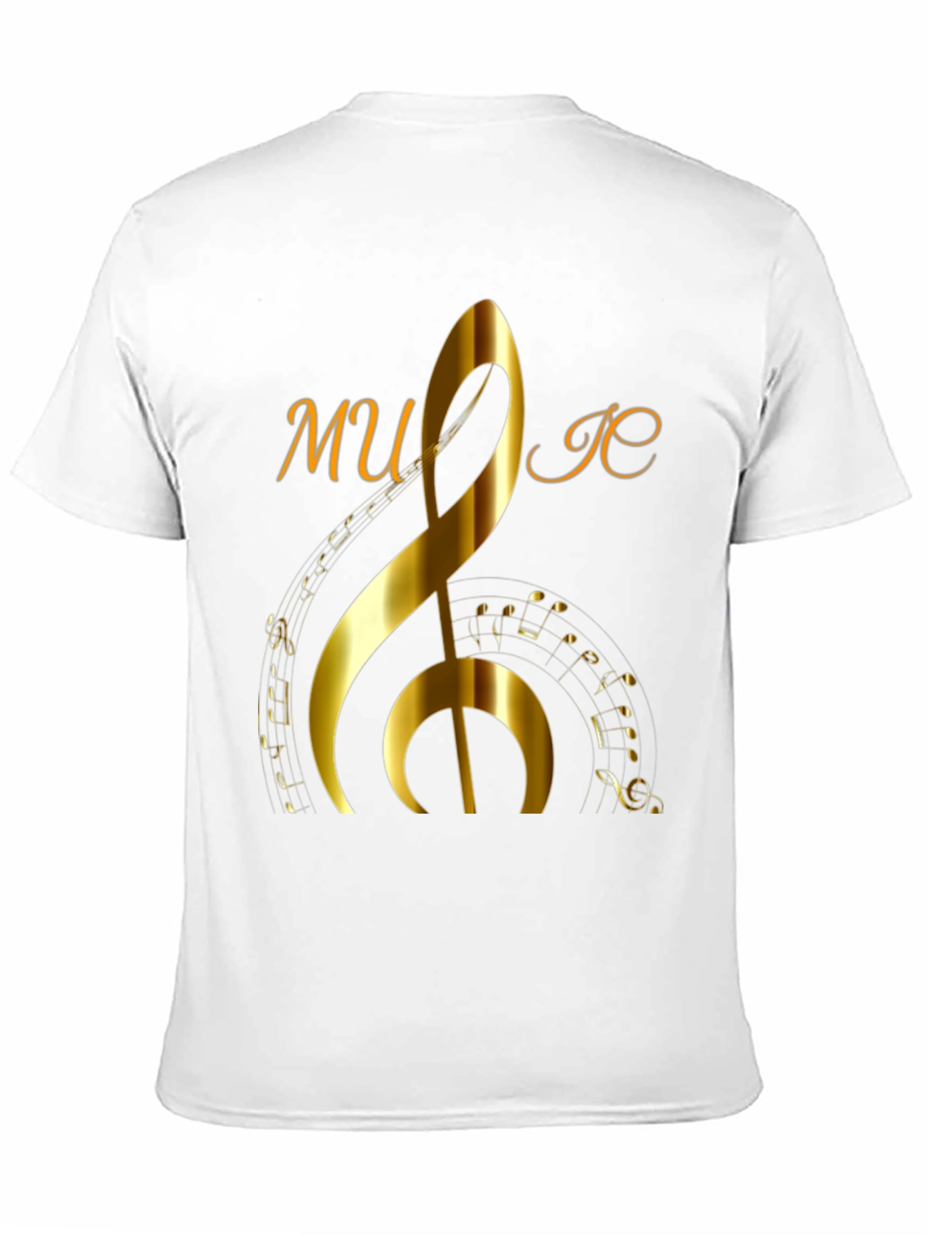 Music Note Graphic Print T-Shirt
