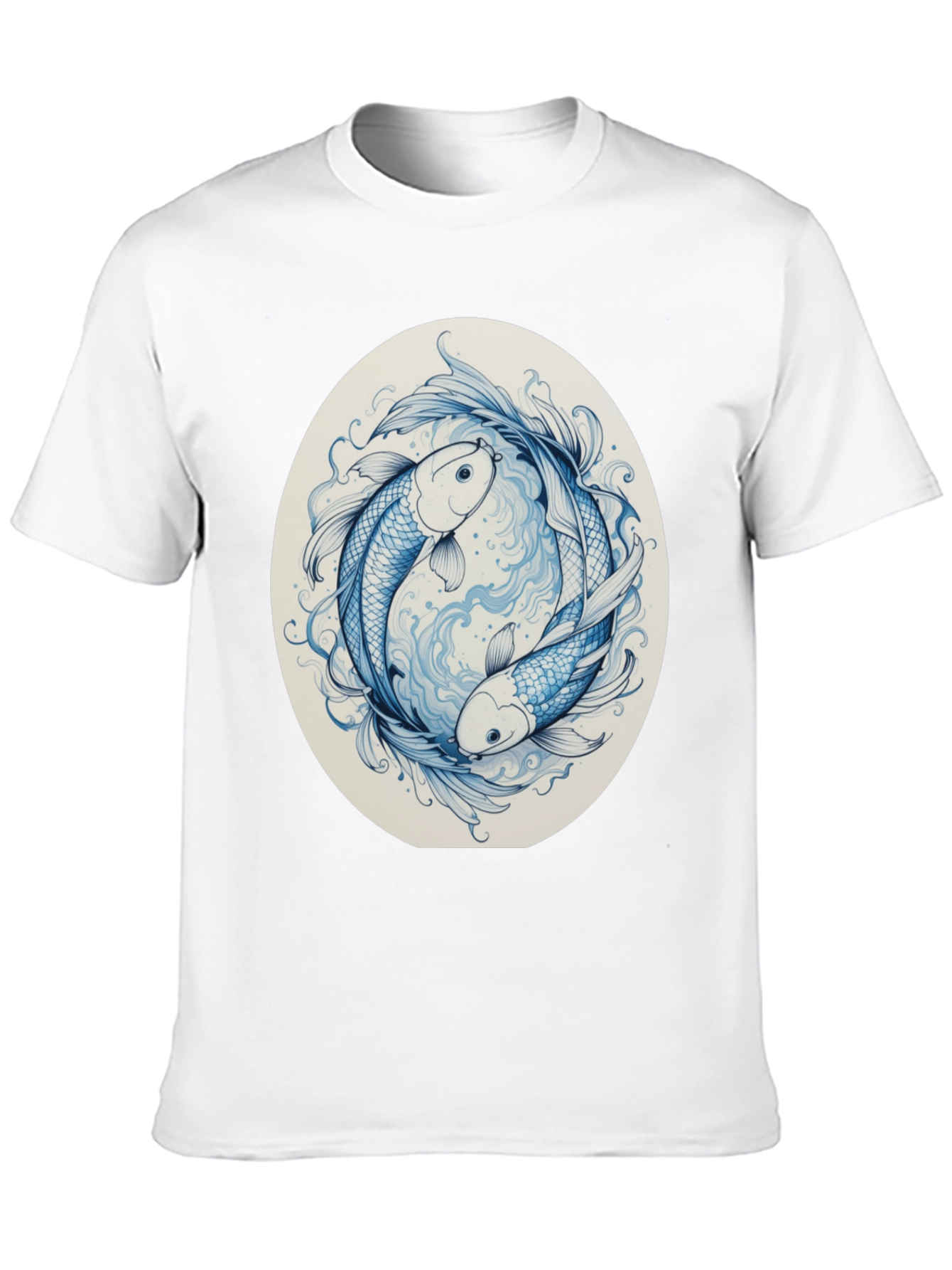 Yin Yang Koi Fish Graphic Tee