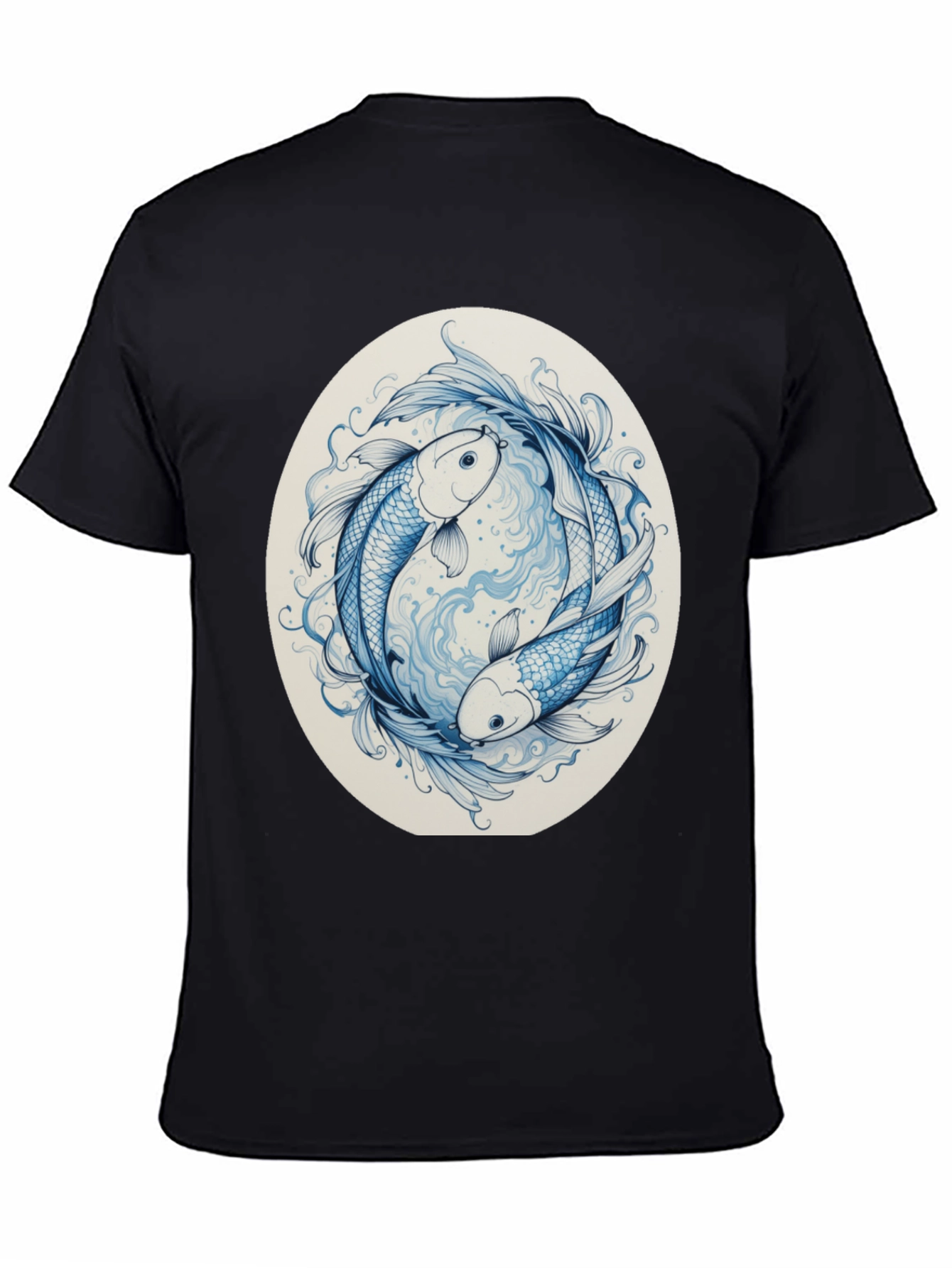 Yin Yang Koi Fish Graphic Tee