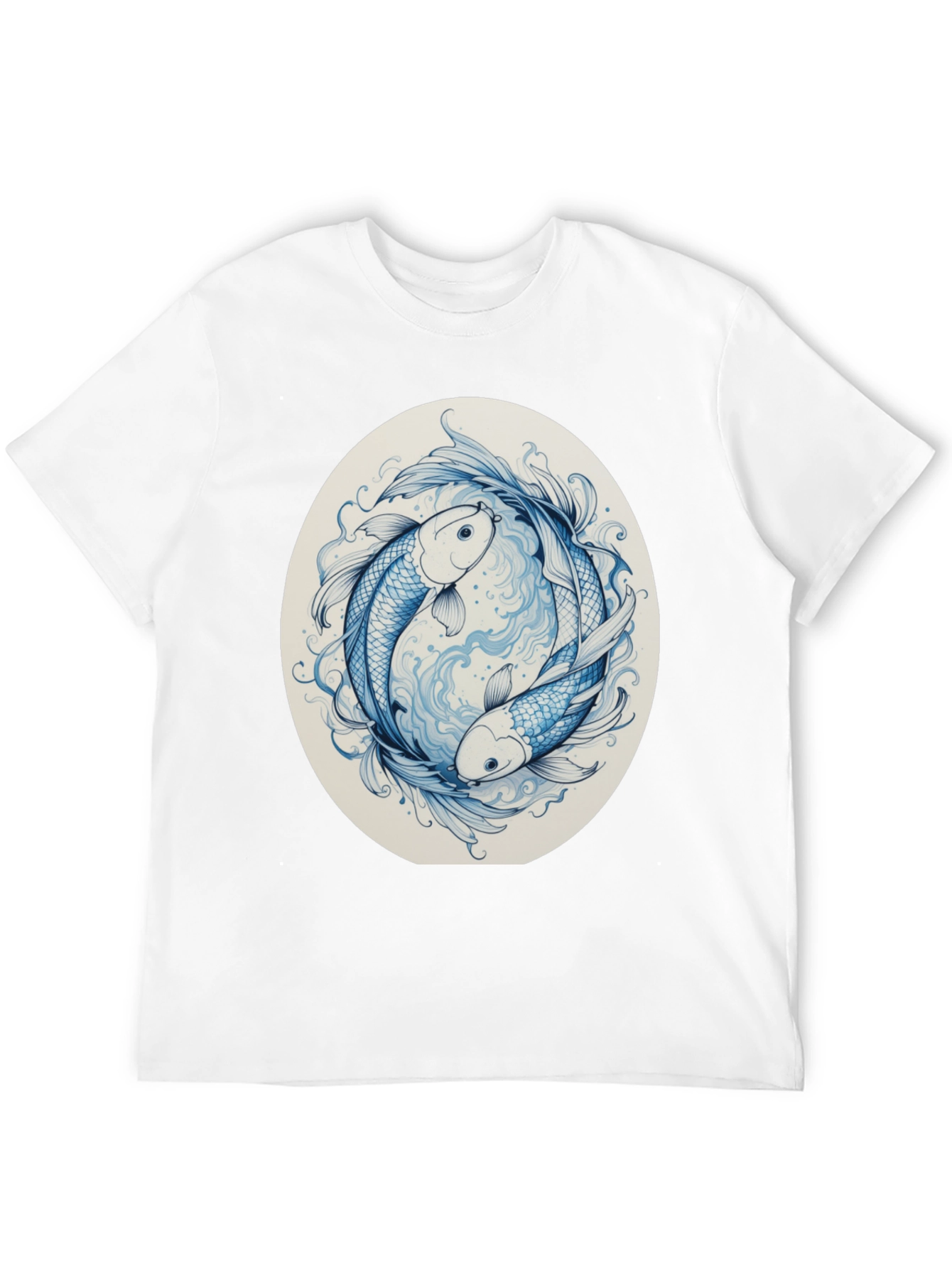 Yin Yang Koi Fish Graphic Tee