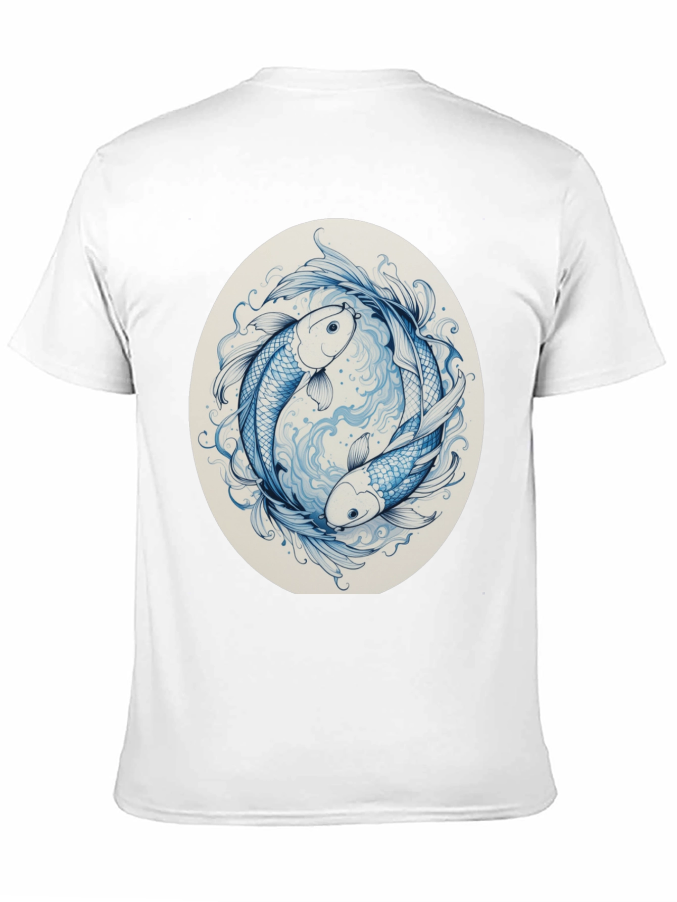 Yin Yang Koi Fish Graphic Tee