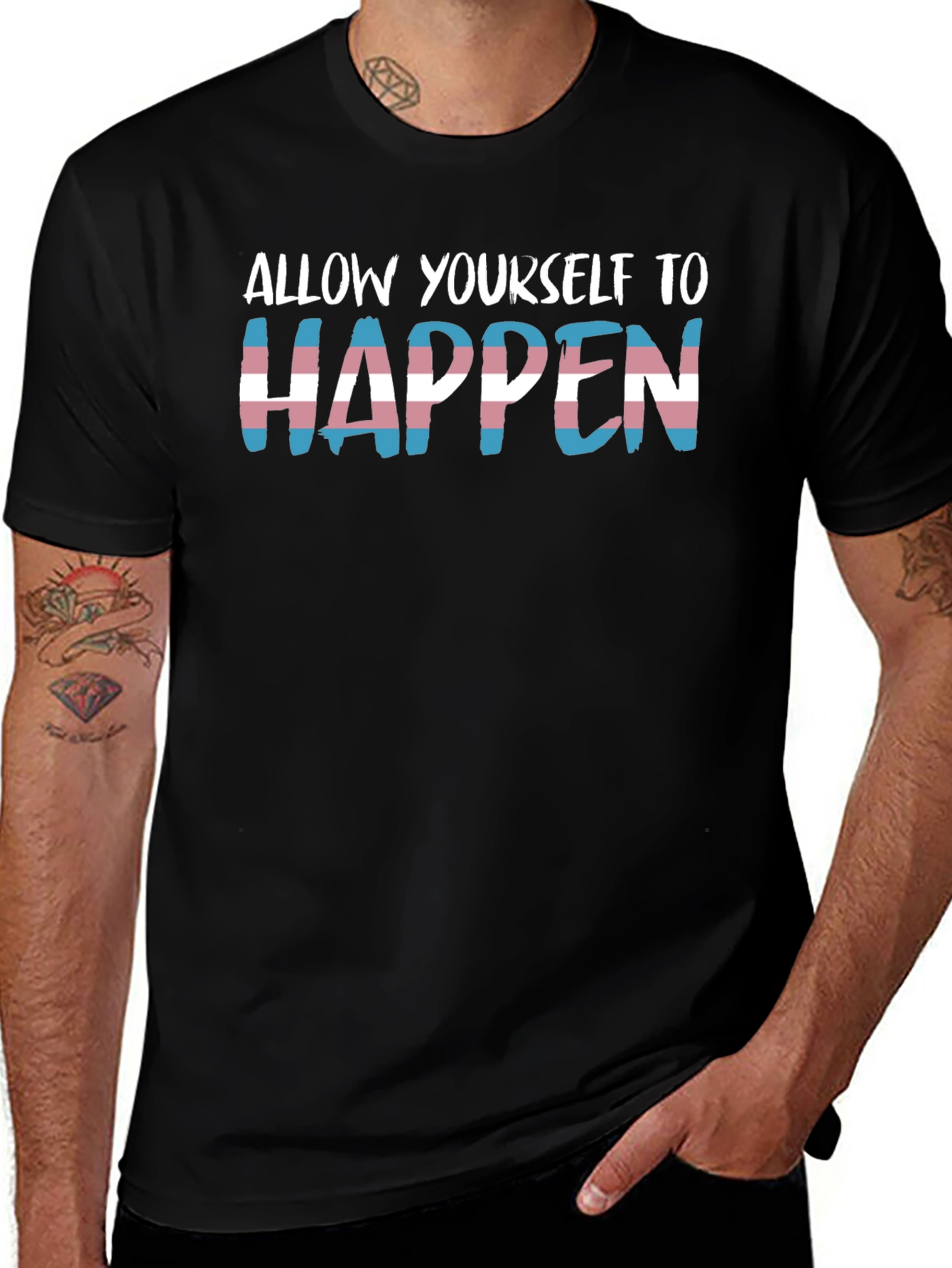 Transgender Pride T-Shirt - Allow Yourself To Happen