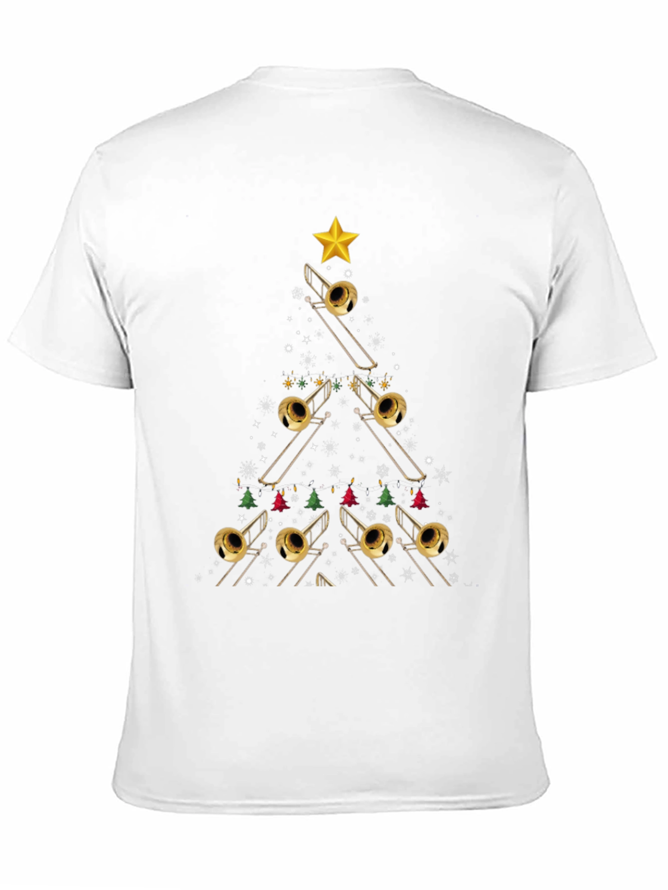 Trombone Christmas Tree T-Shirt