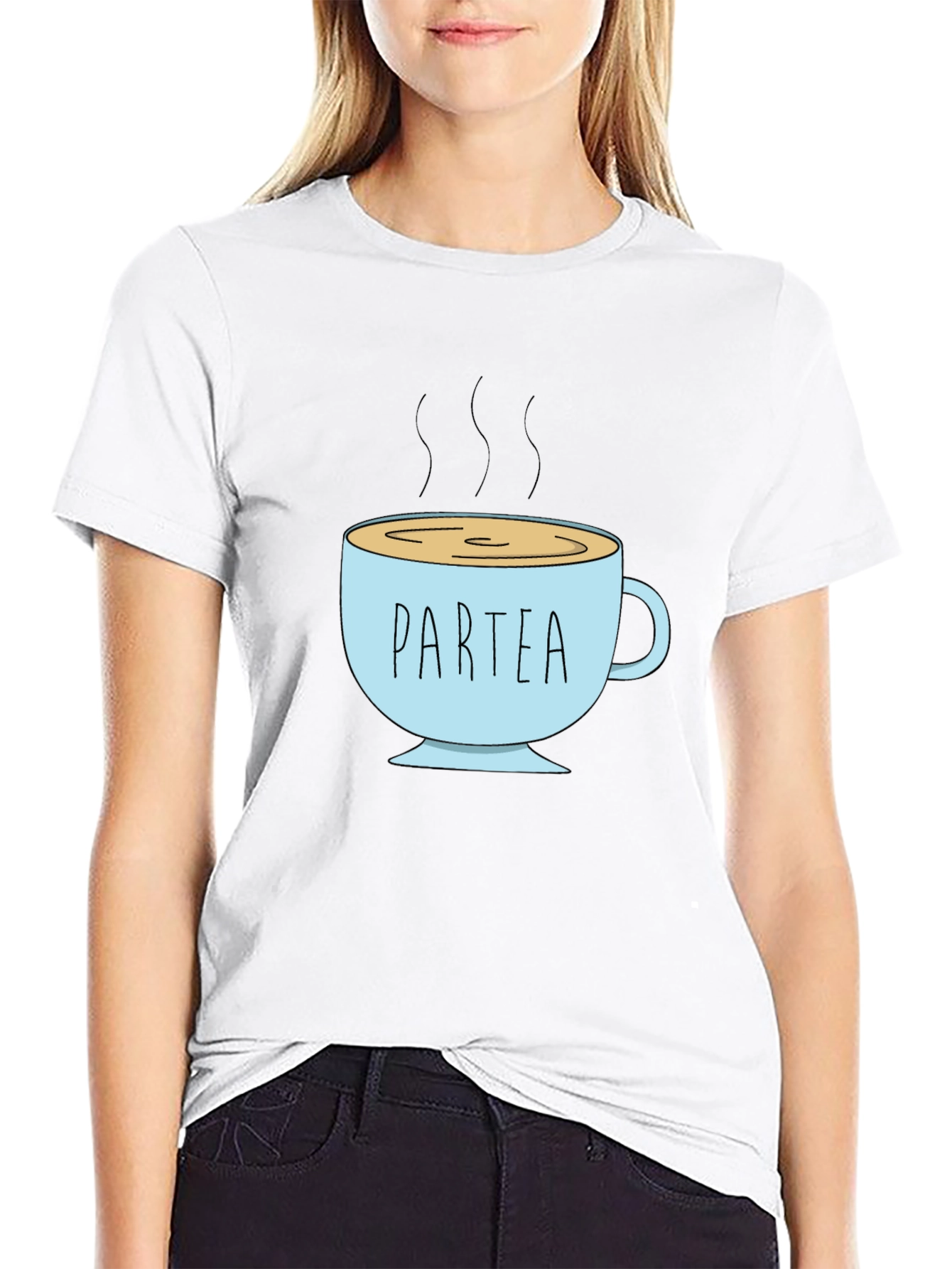 Partea Graphic Tee - Black Cotton Shirt