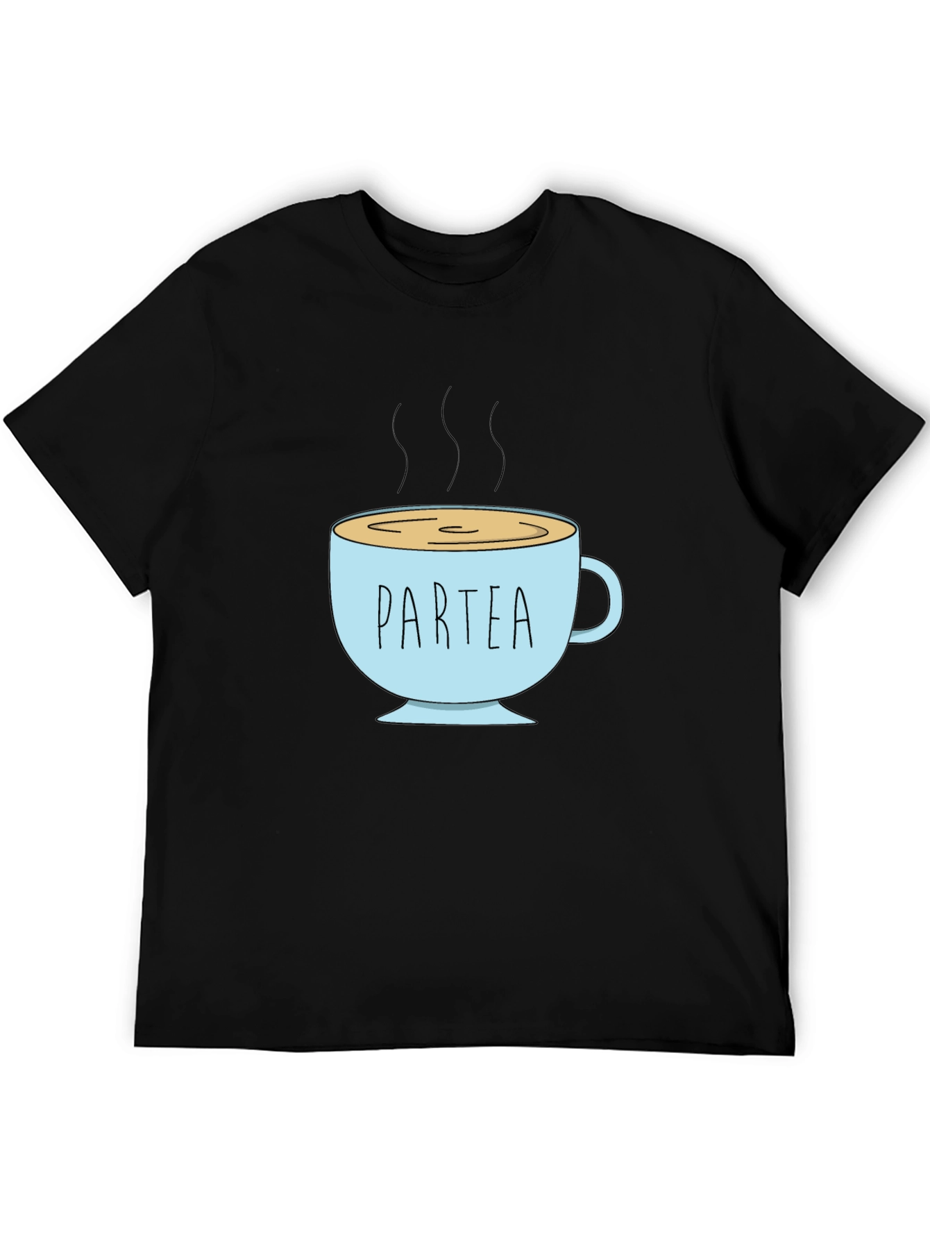 Partea Graphic Tee - Black Cotton Shirt