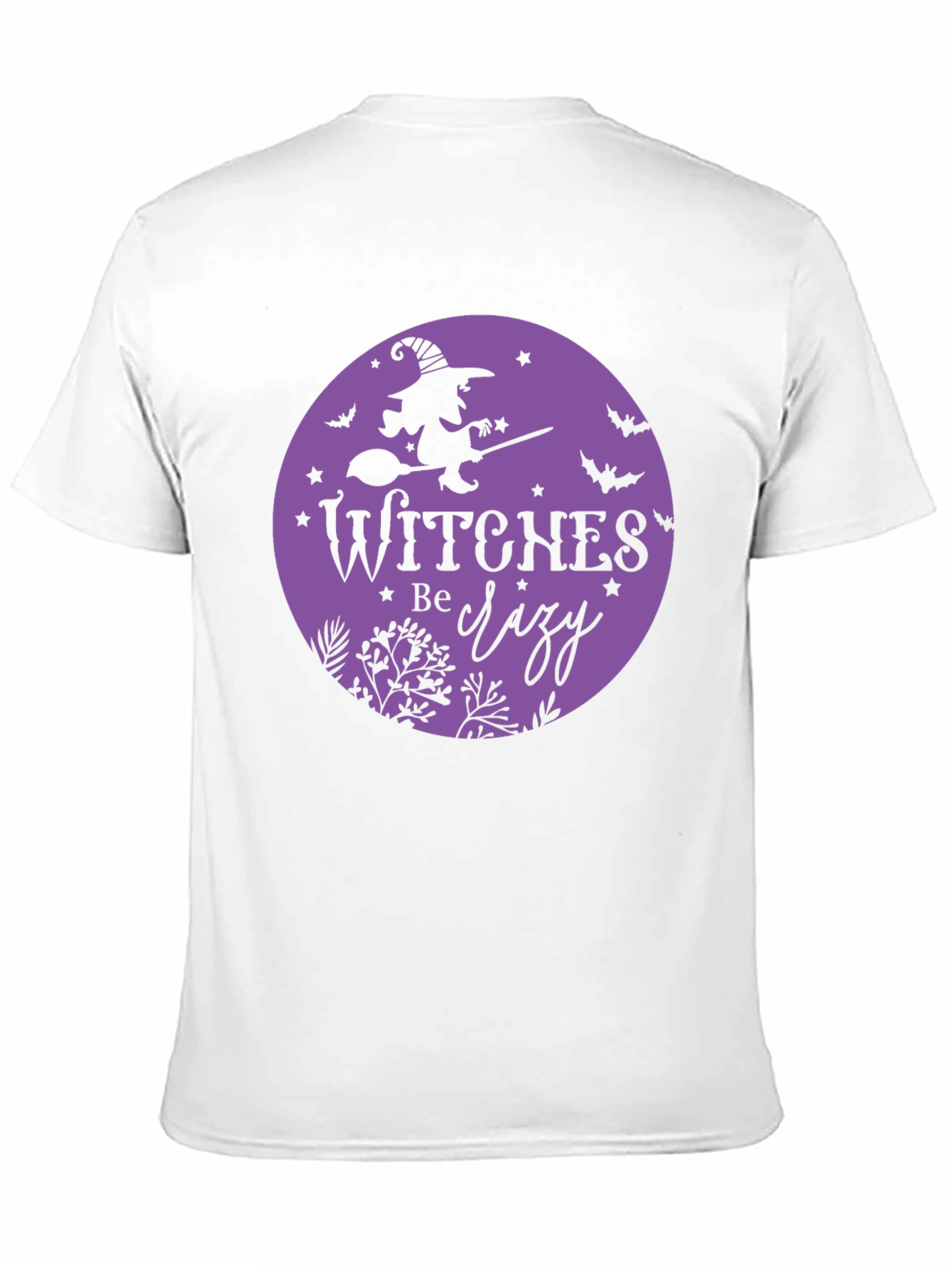 Witches Be Crazy Black Cotton T-Shirt