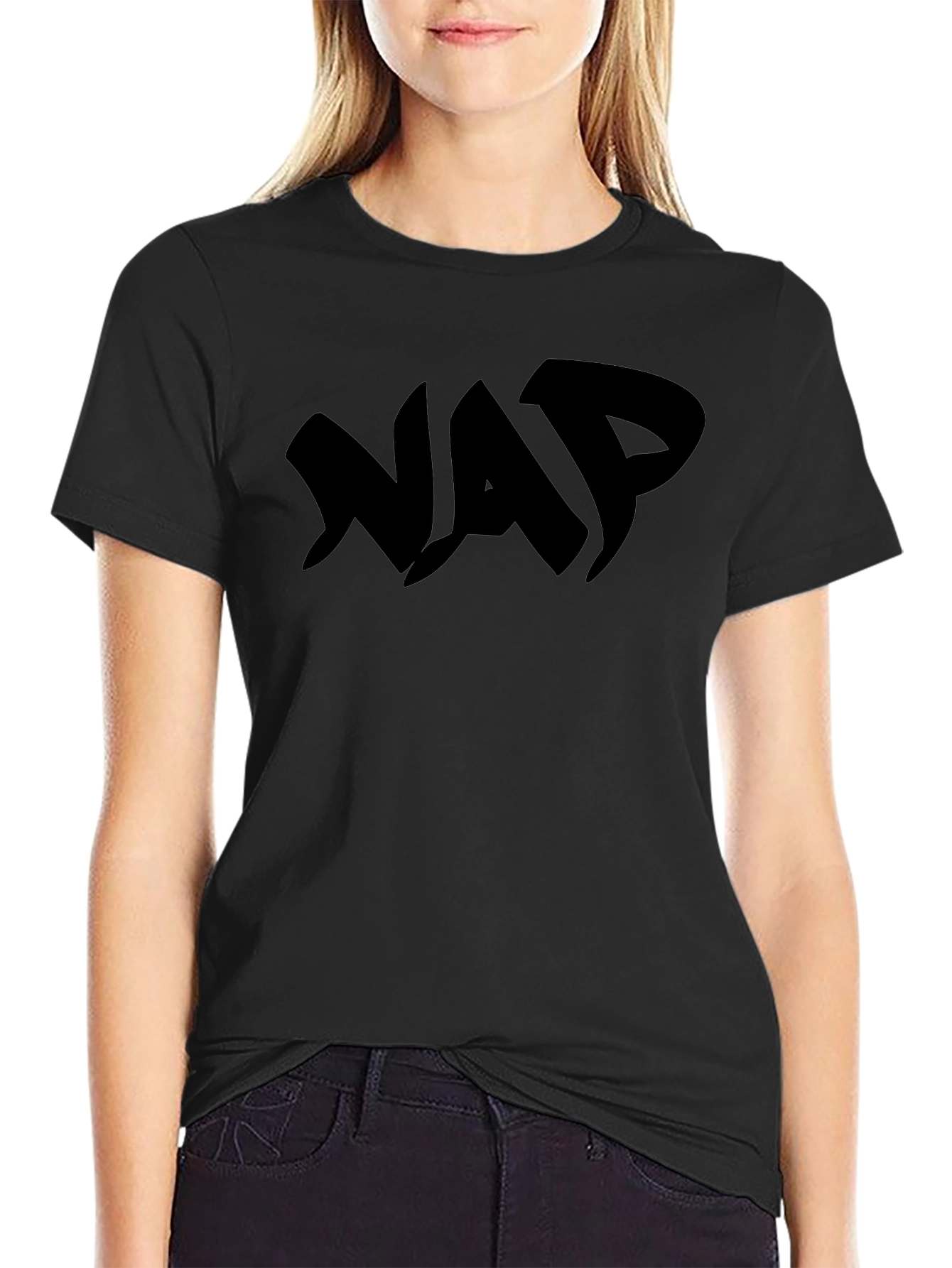 Black NAP Graphic Tee - Streetwear Style