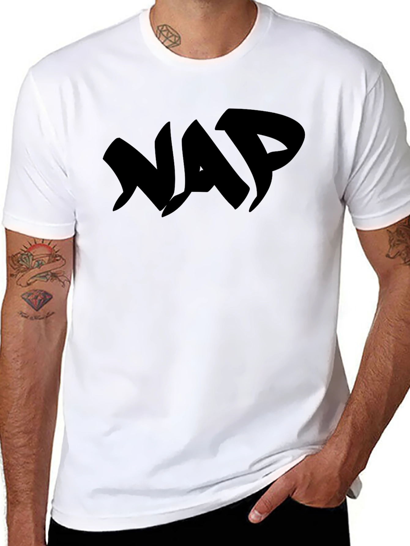 Black NAP Graphic Tee - Streetwear Style