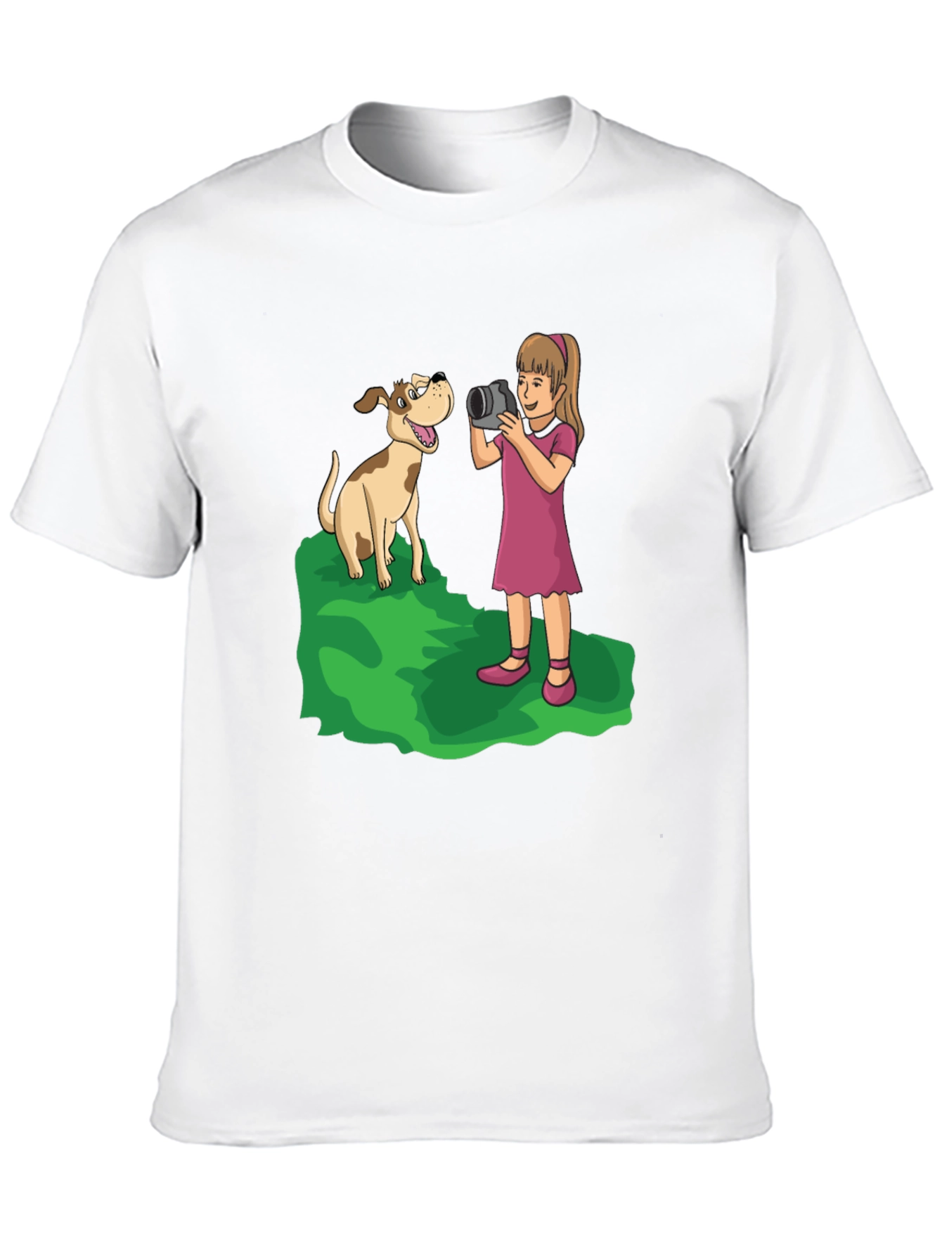 Dog Photographer Cartoon Graphic T-Shirt