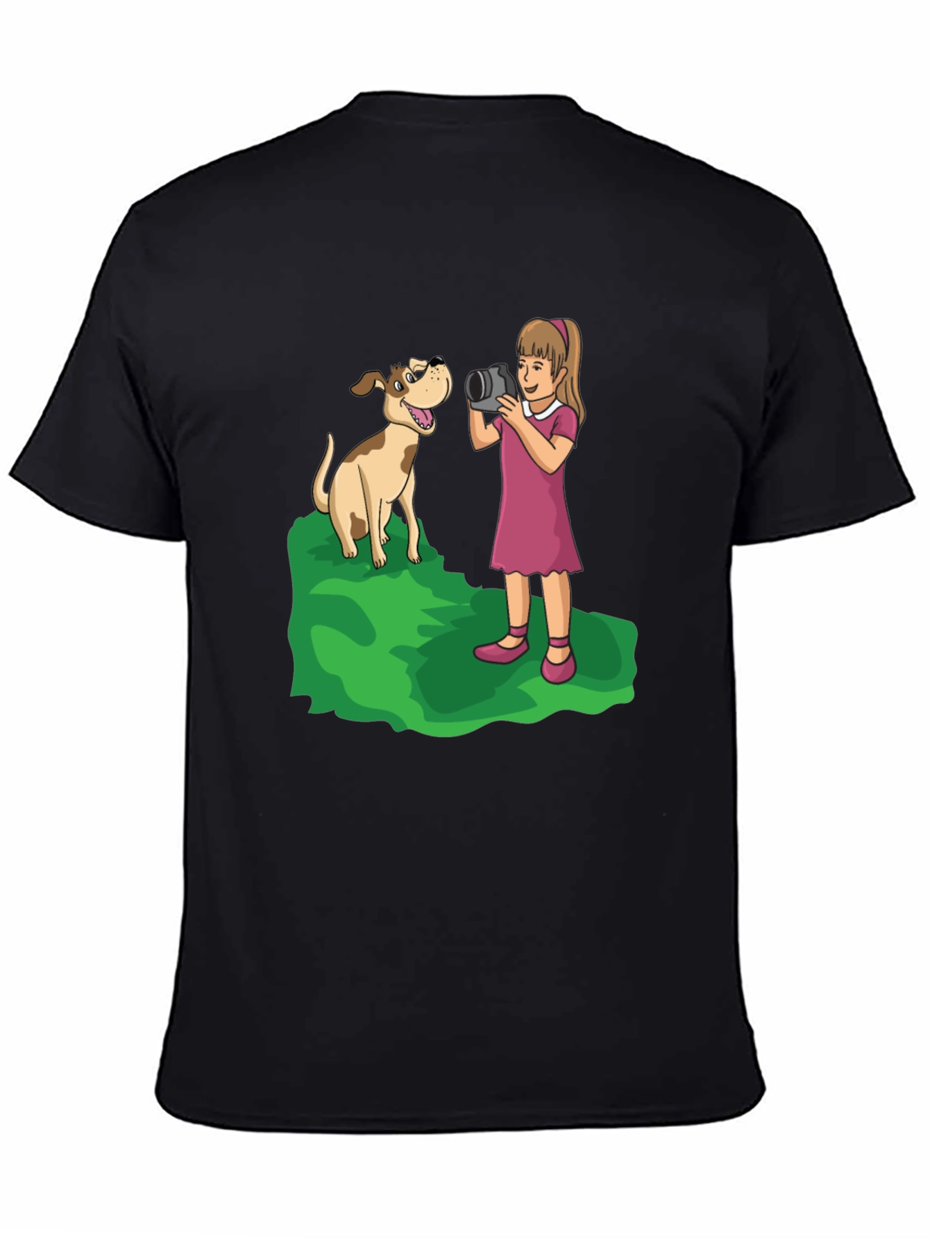 Dog Photographer Cartoon Graphic T-Shirt