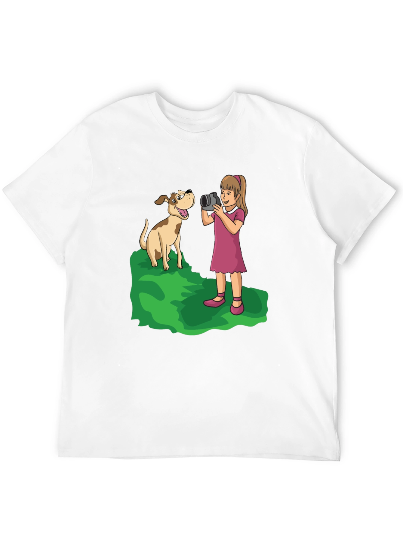 Dog Photographer Cartoon Graphic T-Shirt