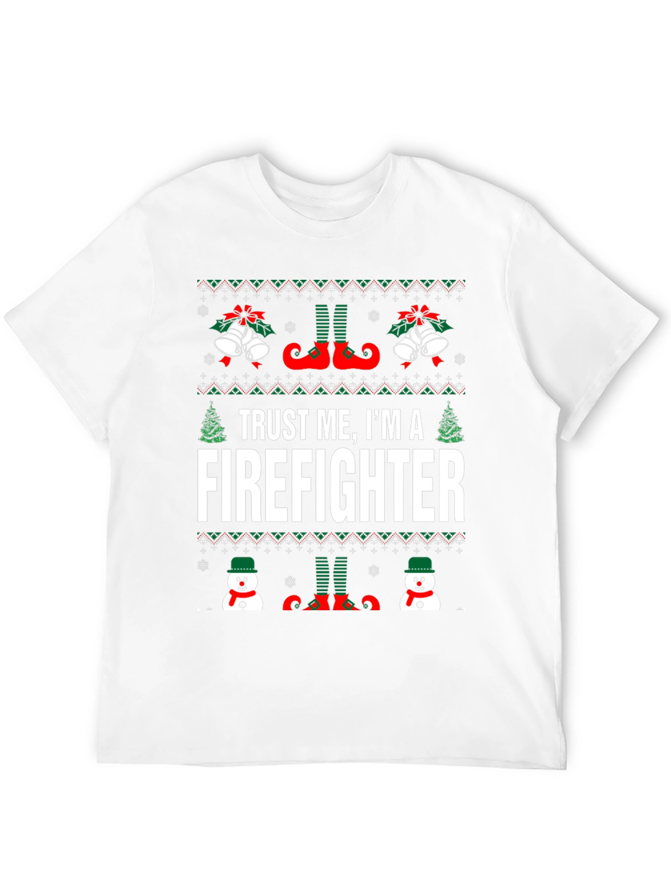 Funny Christmas Firefighter T-Shirt