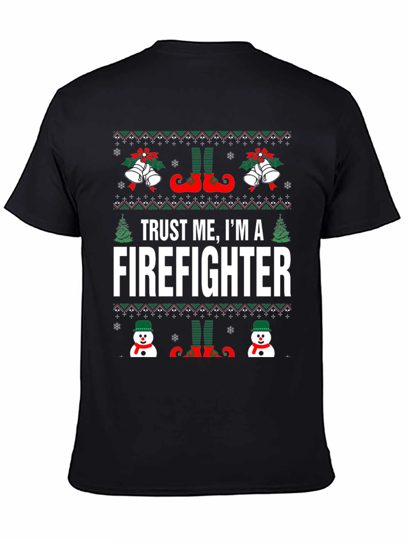 Funny Christmas Firefighter T-Shirt