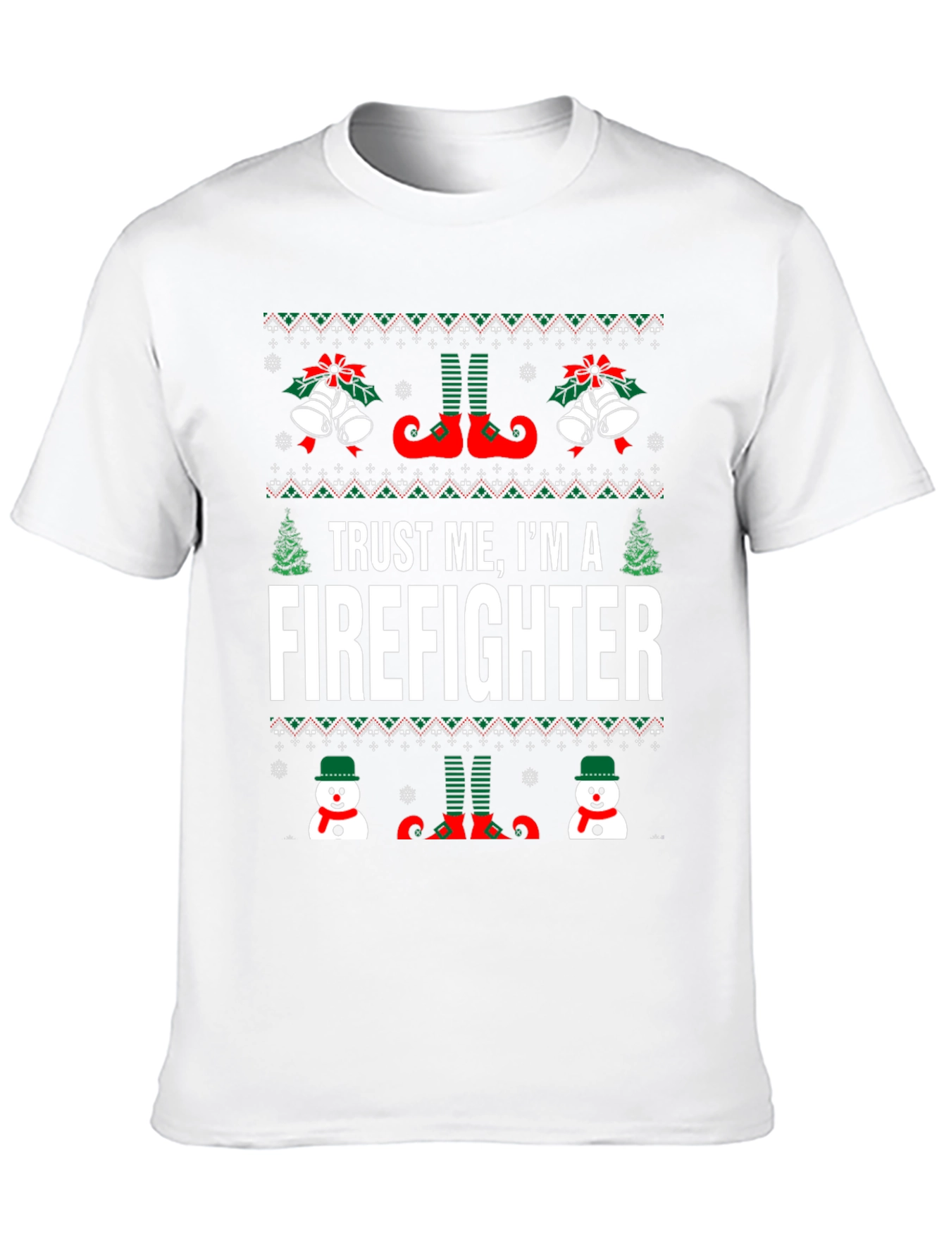 Funny Christmas Firefighter T-Shirt