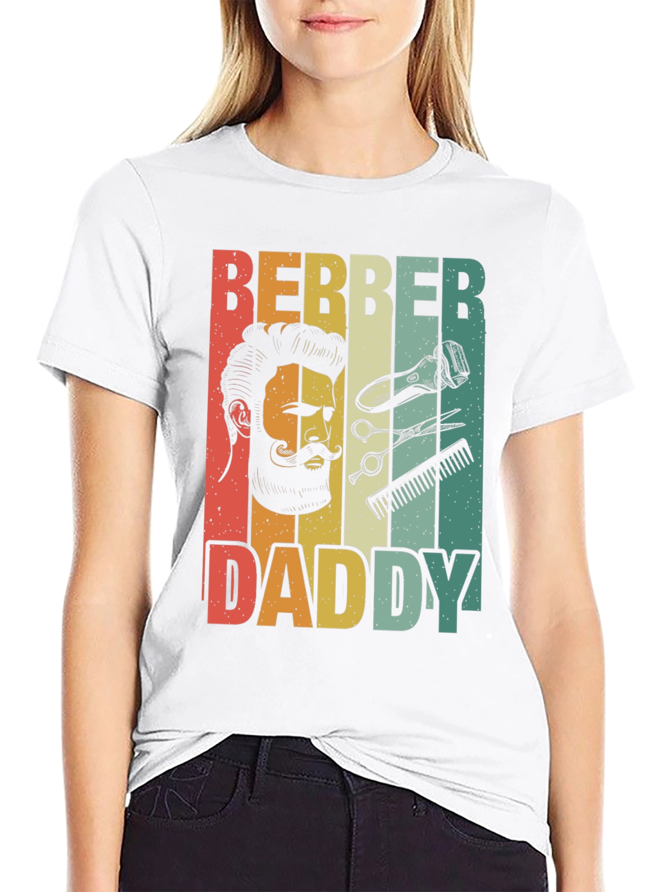 Barber Daddy T-Shirt - Retro Barber Design