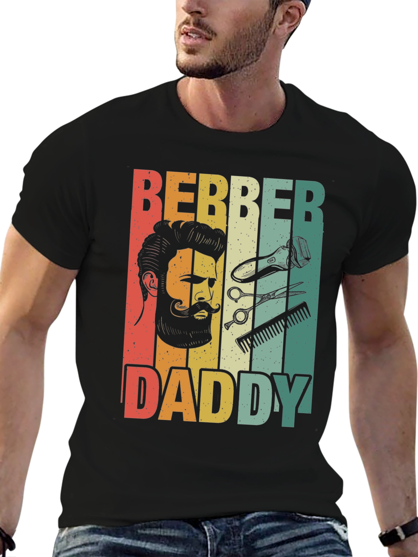 Barber Daddy T-Shirt - Retro Barber Design