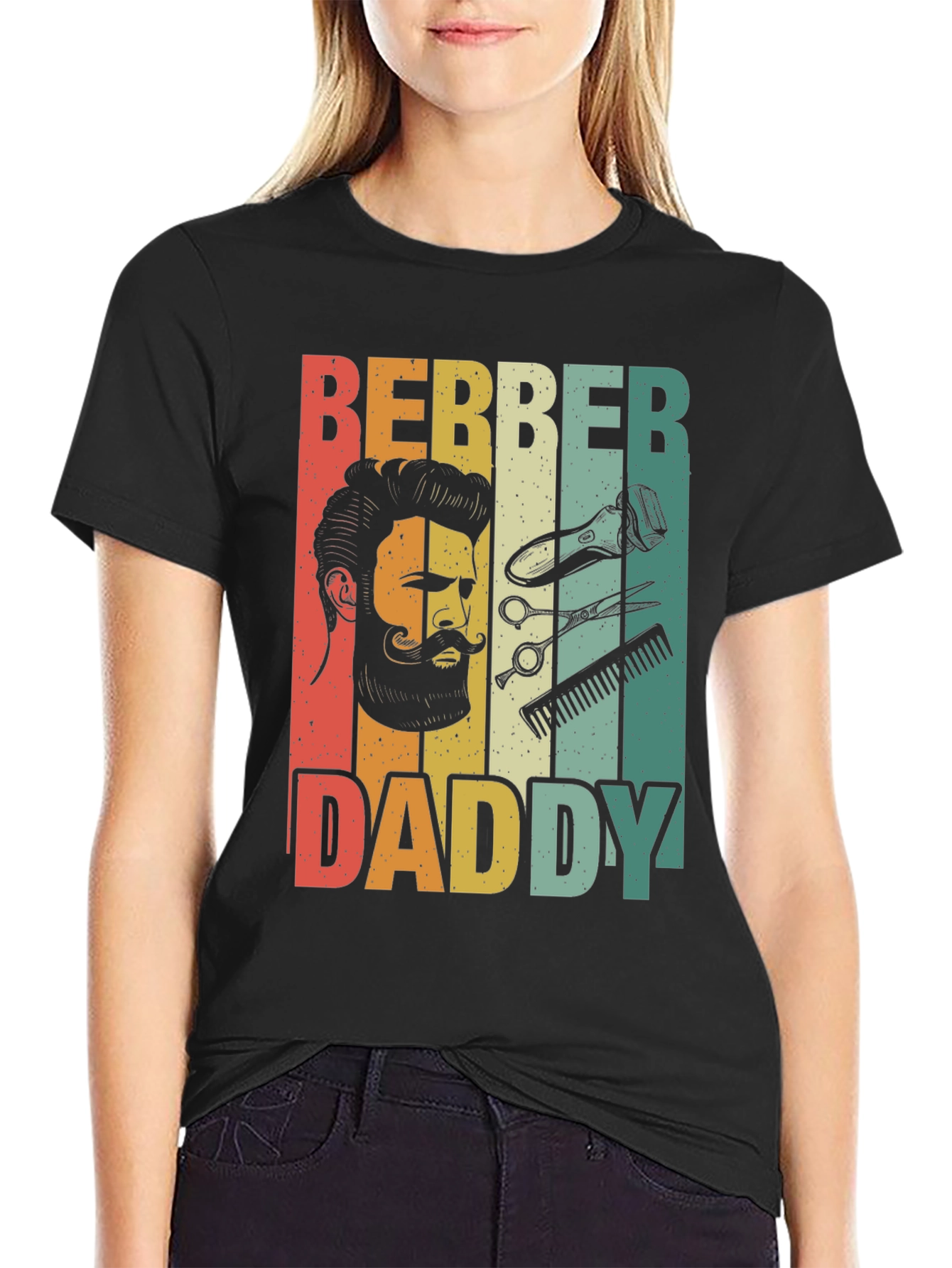 Barber Daddy T-Shirt - Retro Barber Design