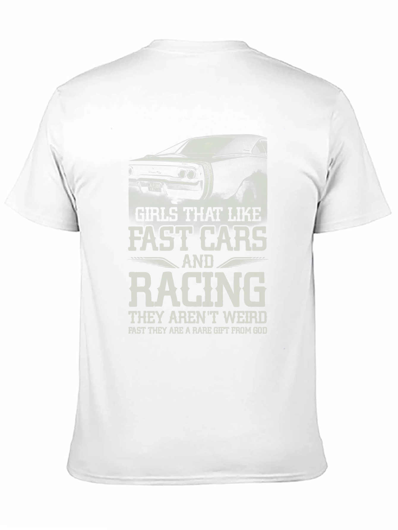 Girls Like Fast Cars Racing Graphic T-Shirt