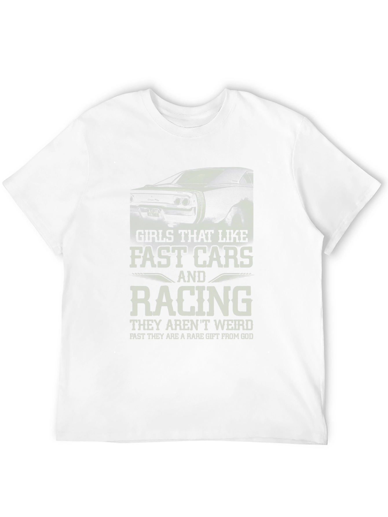 Girls Like Fast Cars Racing Graphic T-Shirt