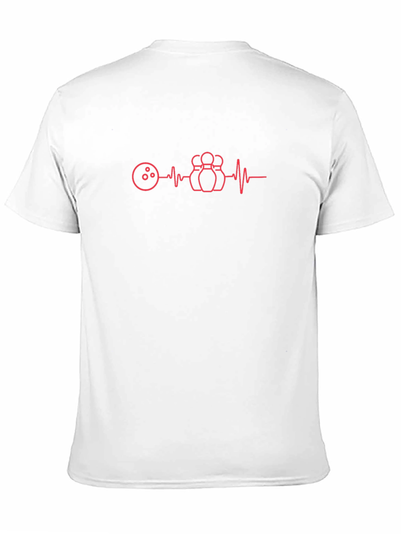 Bowling Heartbeat Graphic Tee - Black