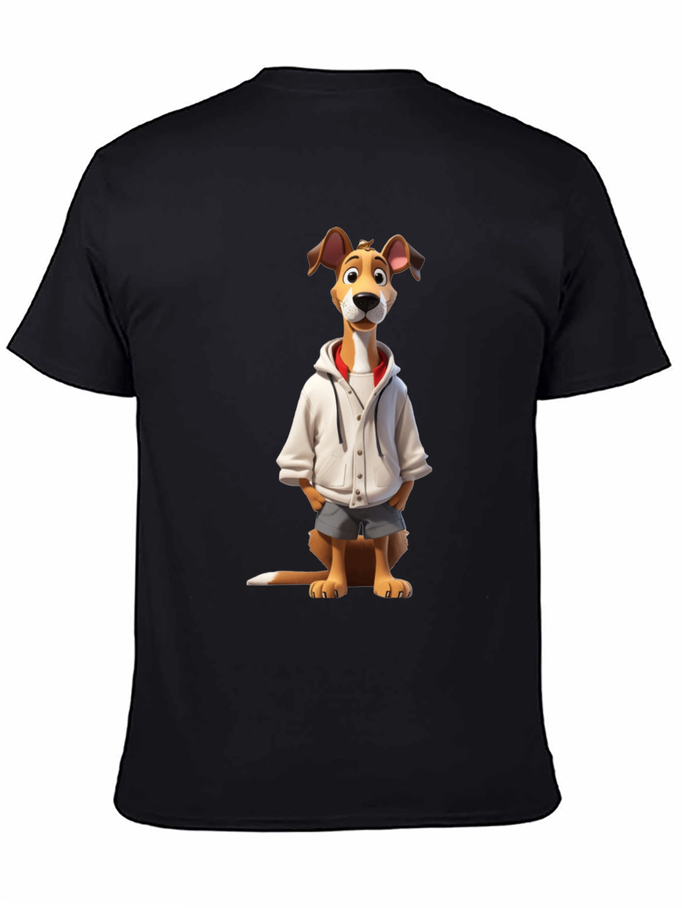Dog Cartoon Graphic Tee - Cool Canine Style
