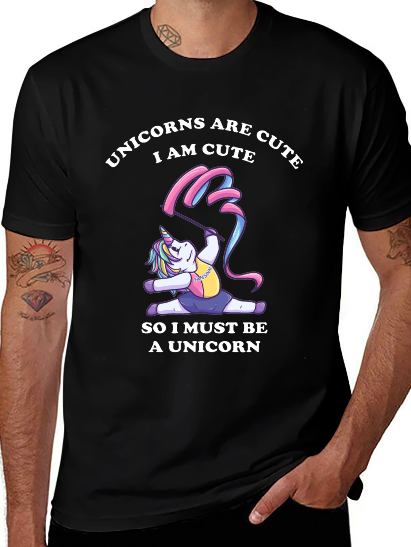 Cute Unicorn Gymnastics T-Shirt