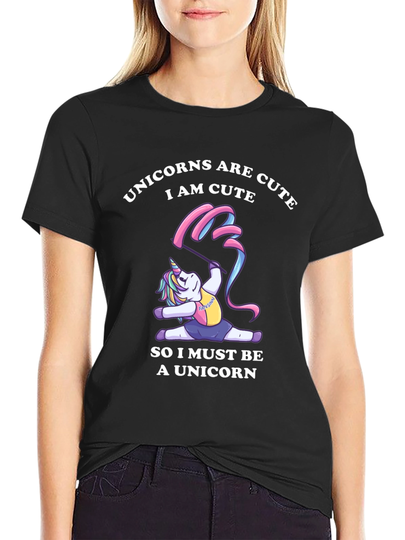 Cute Unicorn Gymnastics T-Shirt