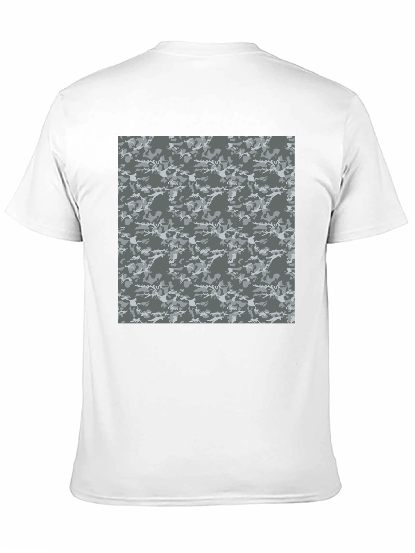 Urban Camo Print Crew Neck Tee