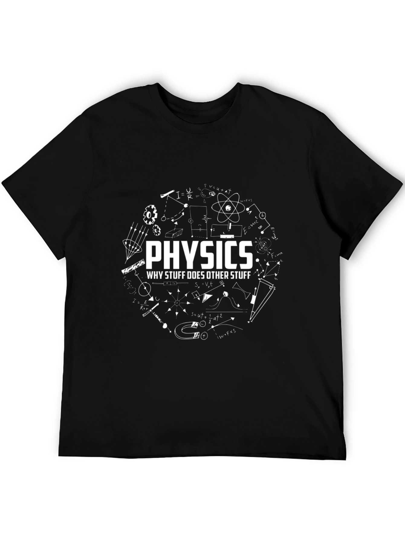 Physics T-Shirt: Why Stuff Does Other Stuff